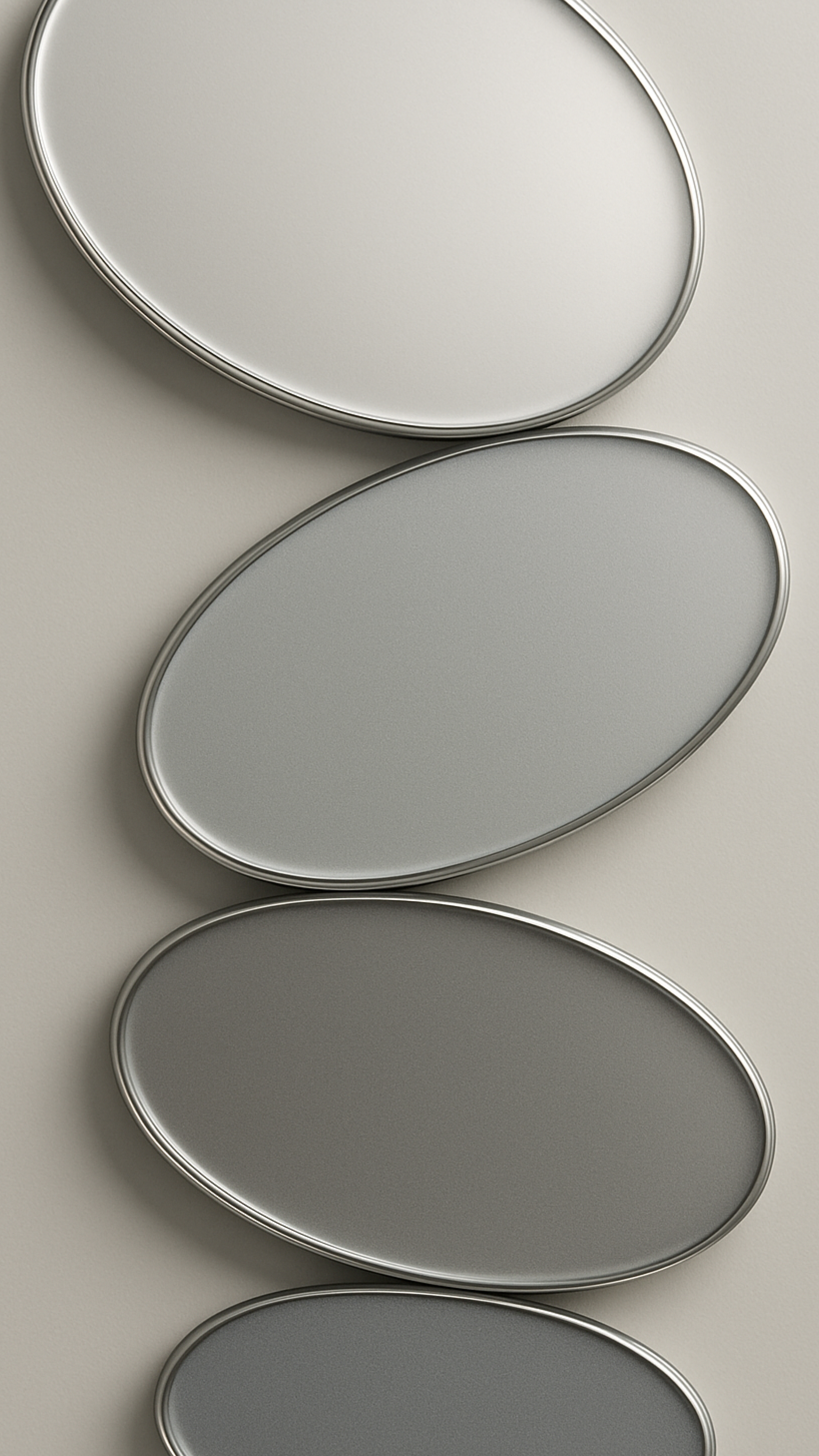 Minimalist Grey Oval Shapes - minimal wallpaper for StockWalls
