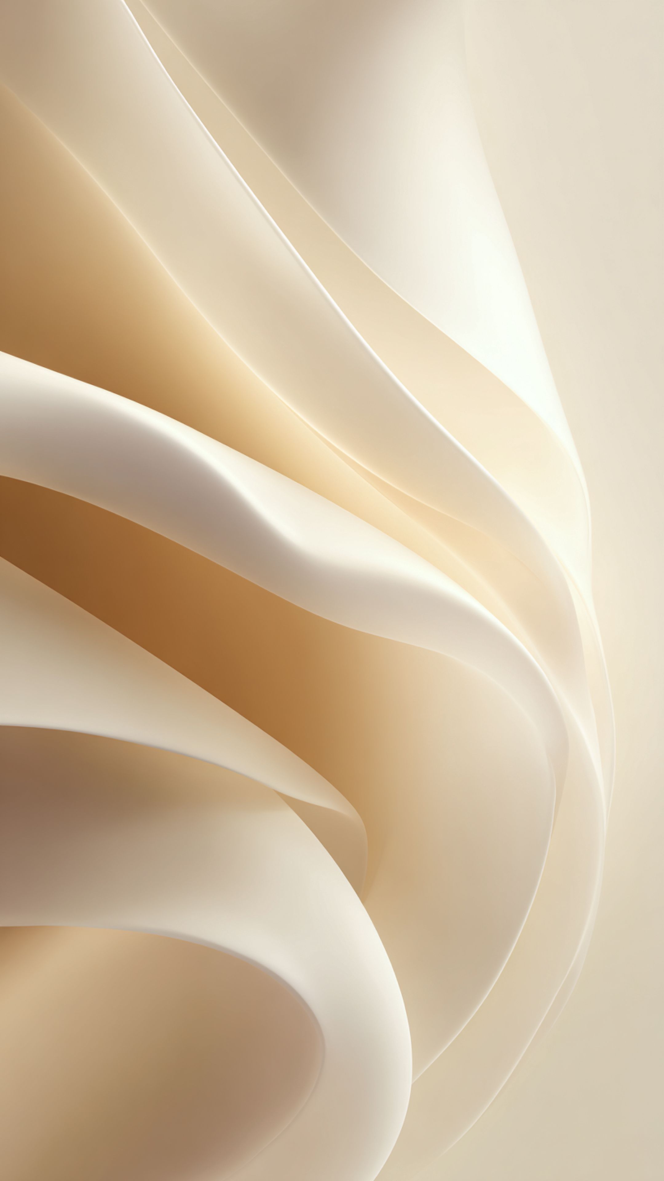 Elegant Cream Flowing Curves - abstract wallpaper for StockWalls