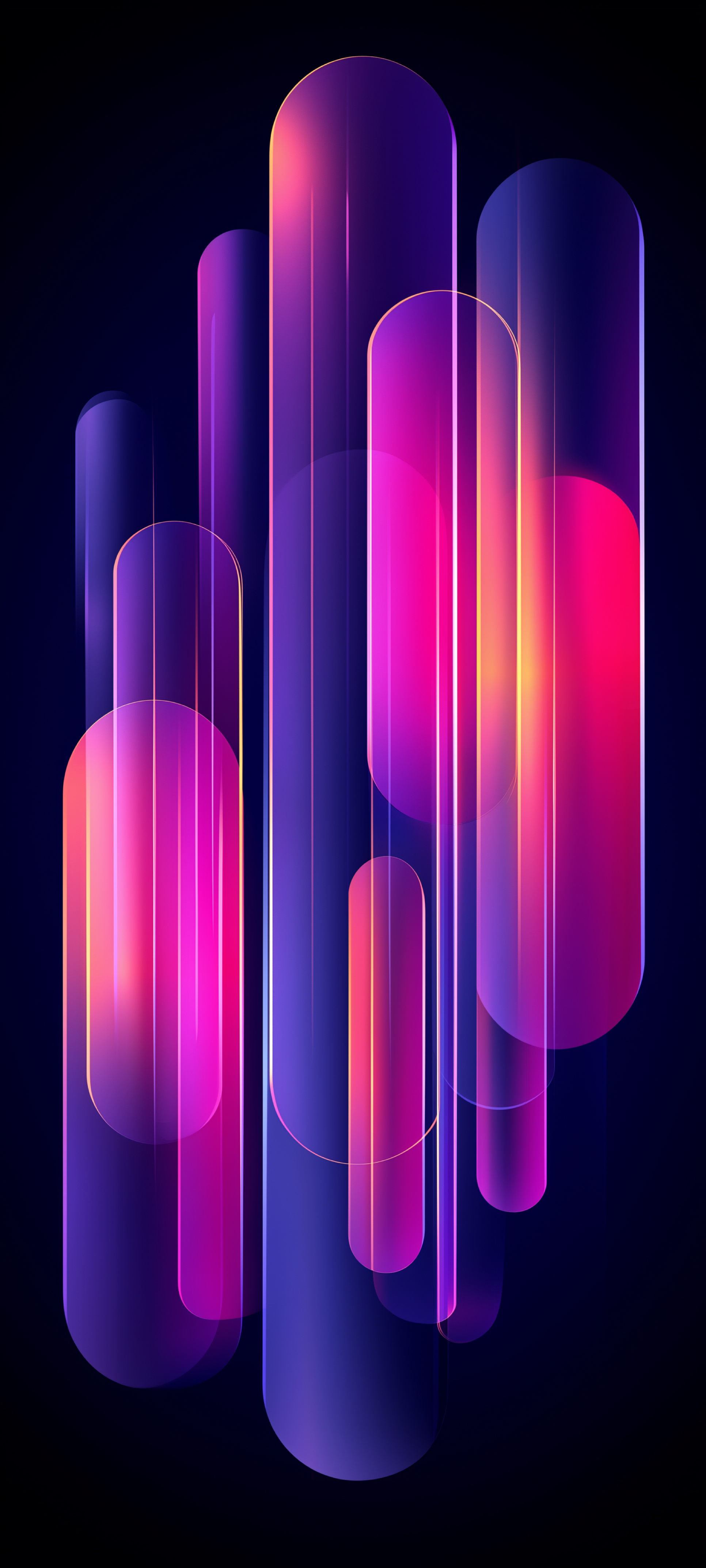 Neon Glass Abstract Shapes - abstract wallpaper for StockWalls