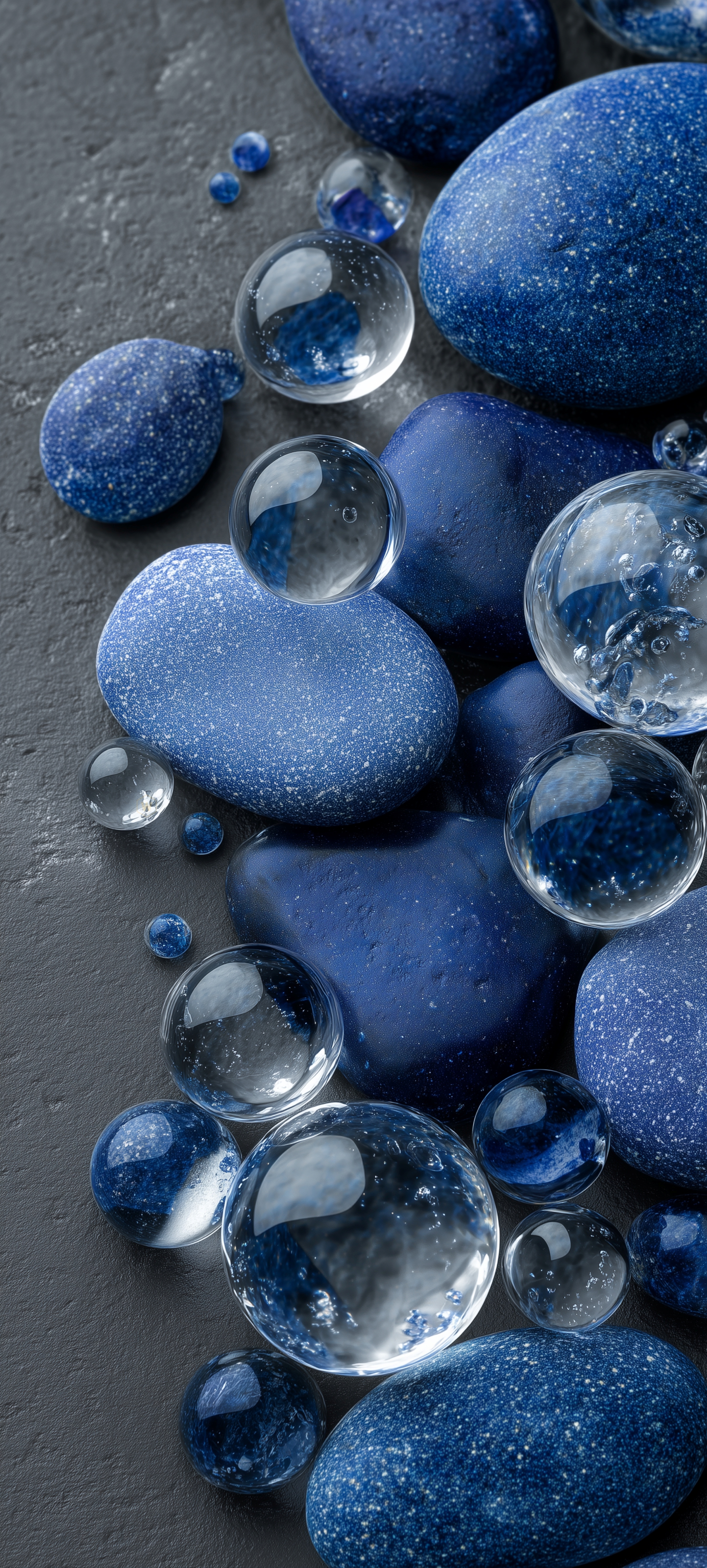 Blue Stones and Spheres - abstract wallpaper for StockWalls