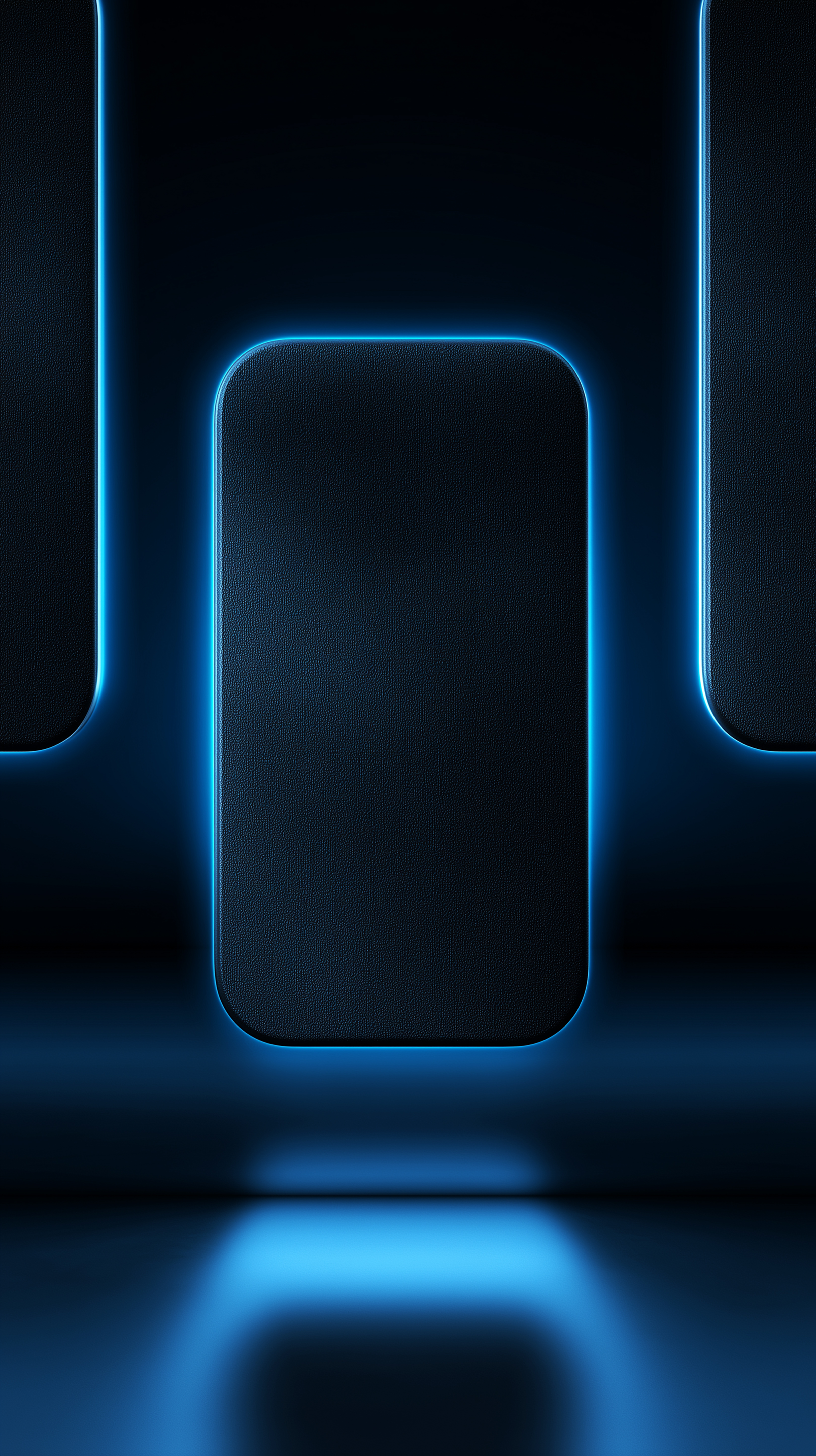 Glowing Blue Neon Panels - minimal wallpaper for StockWalls