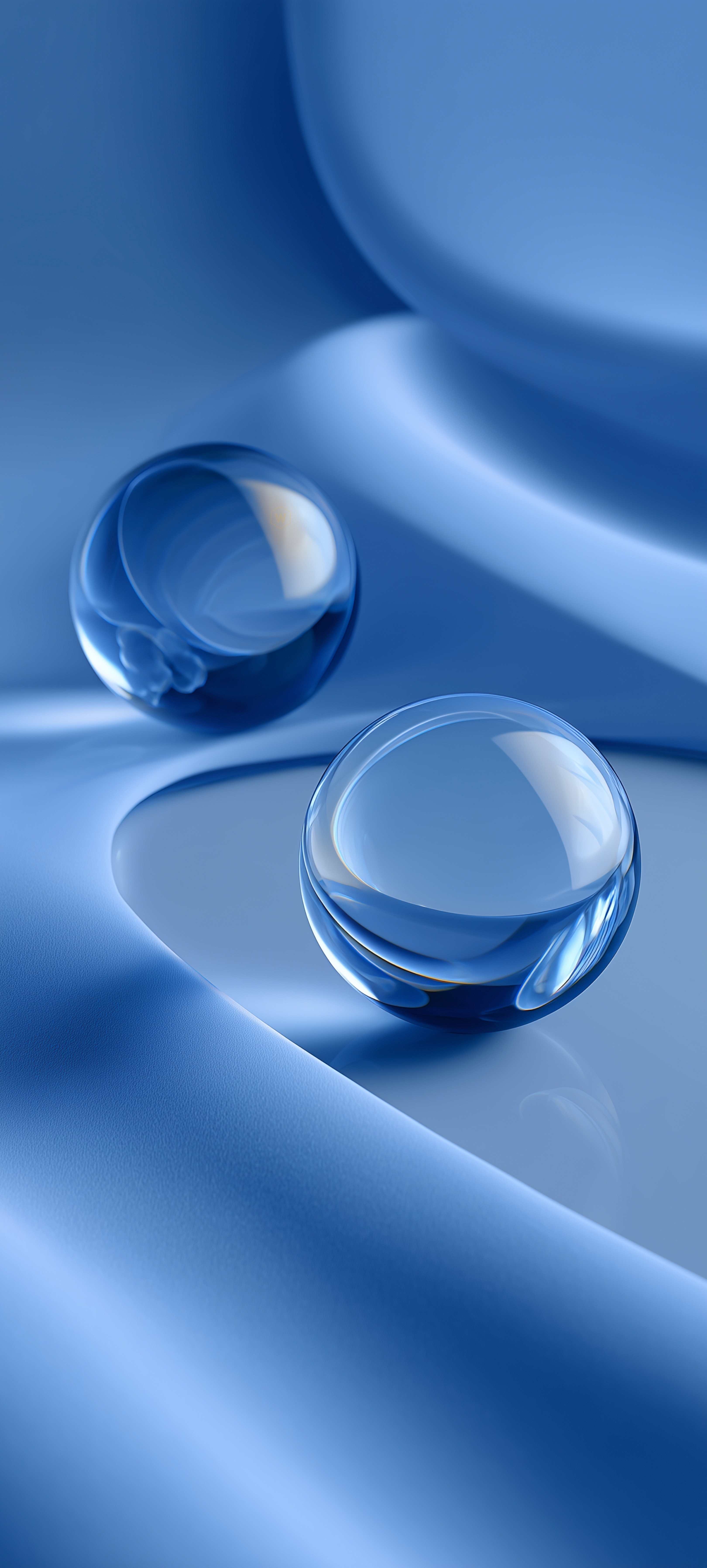 Blue Glass Spheres Wallpaper - minimal wallpaper for StockWalls