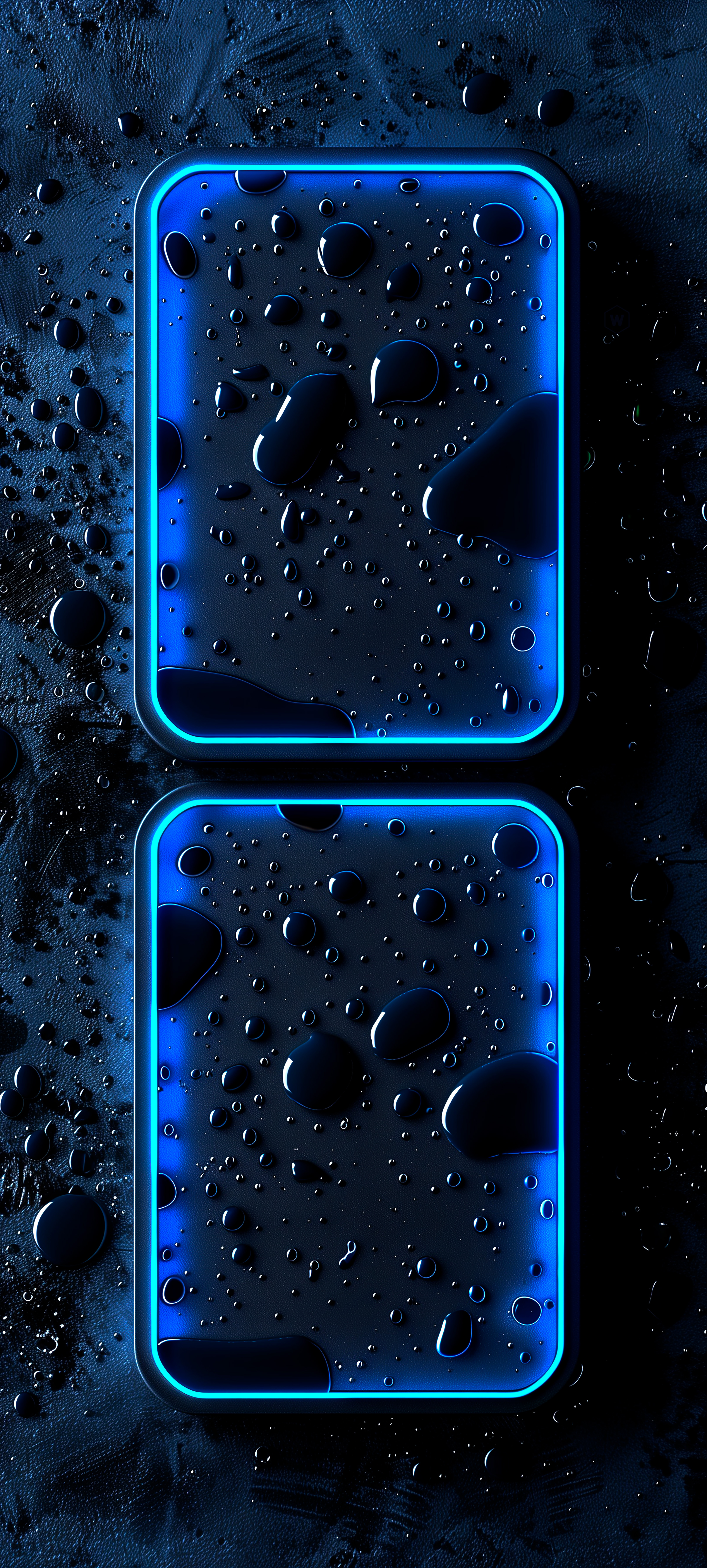 Neon Blue Water Drops - neon wallpaper for StockWalls