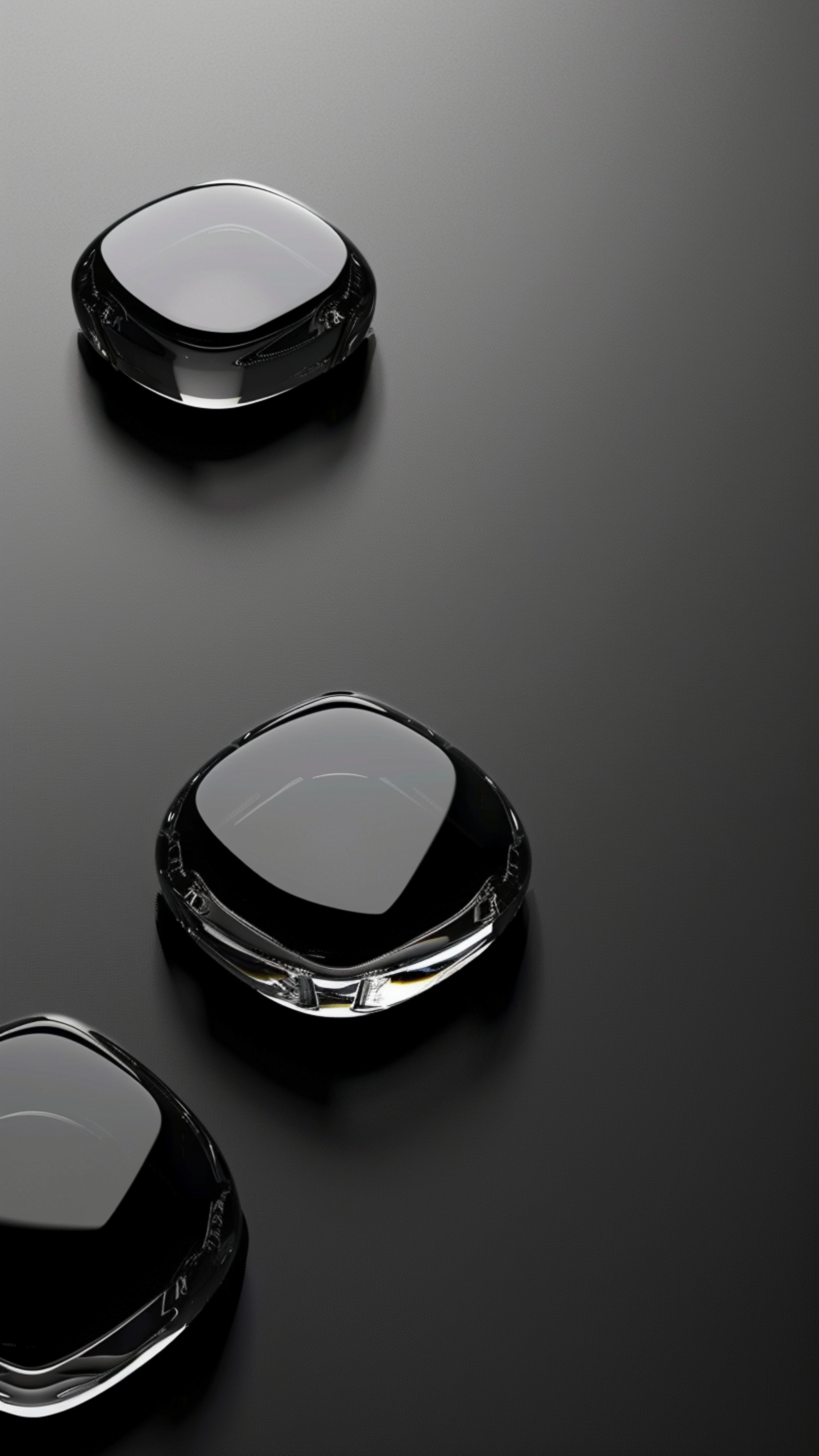 Minimalist Black Glass Spheres - minimal wallpaper for StockWalls