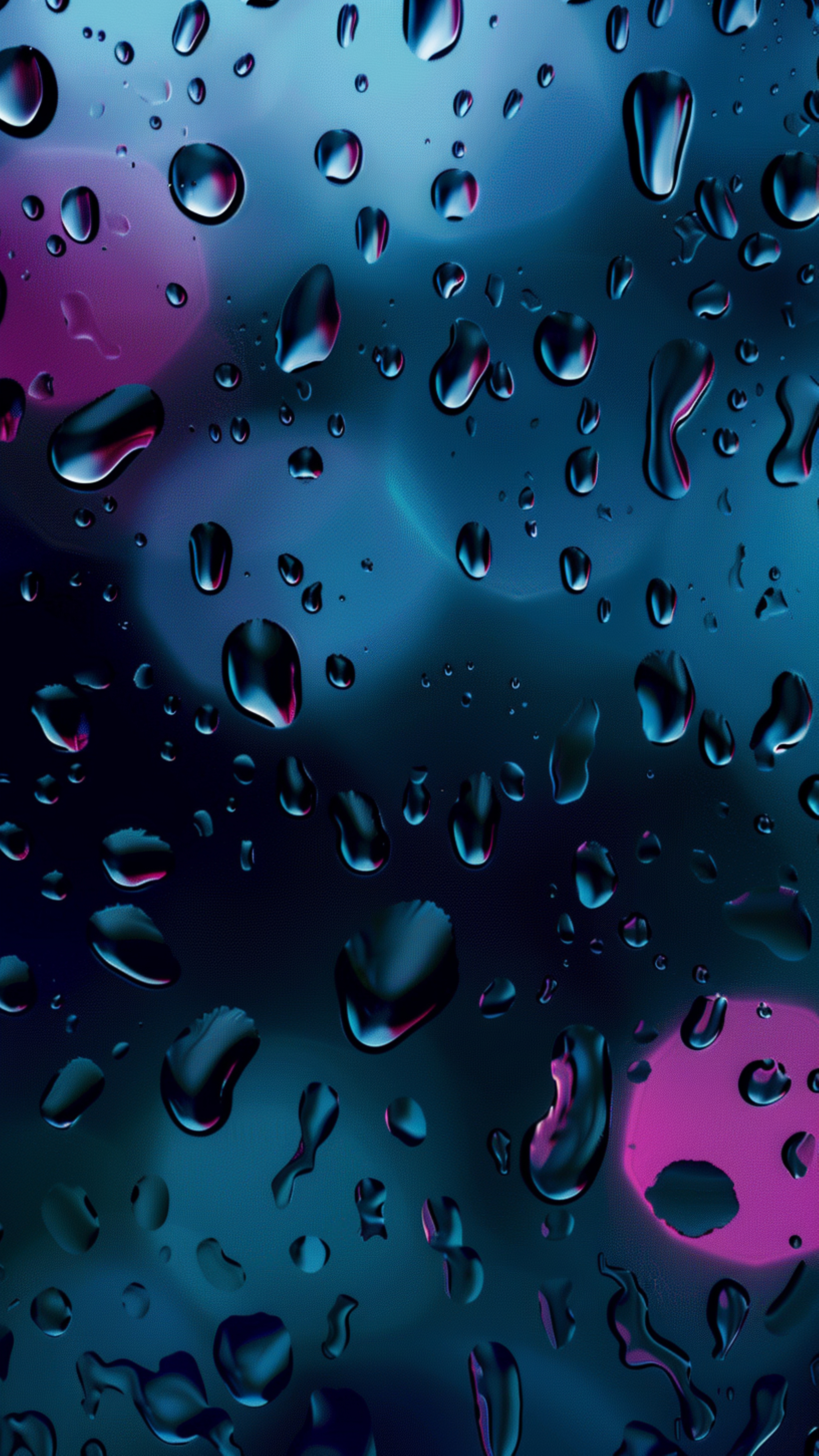 Neon Raindrop Glass Texture - abstract wallpaper for StockWalls