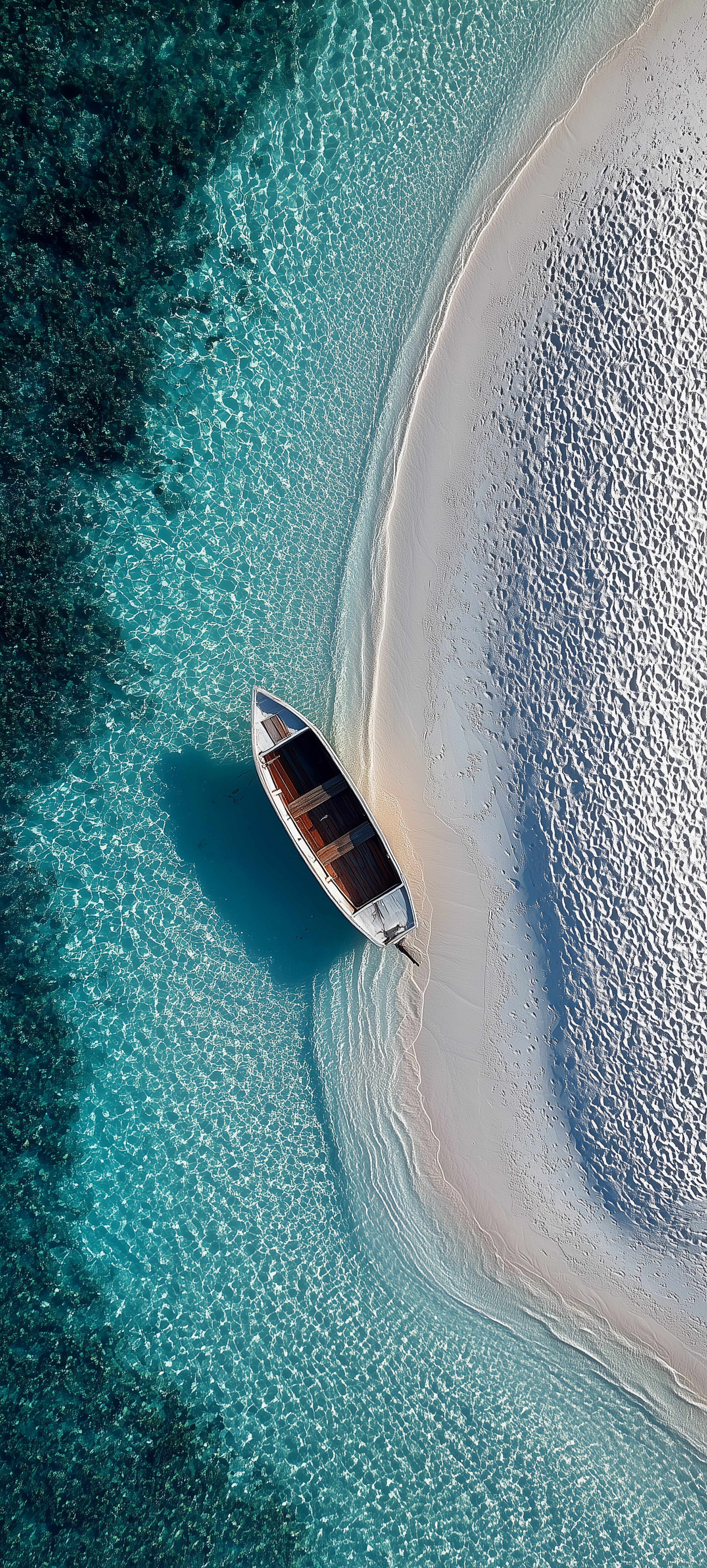 Boat on Tropical Beach - beach wallpaper for StockWalls