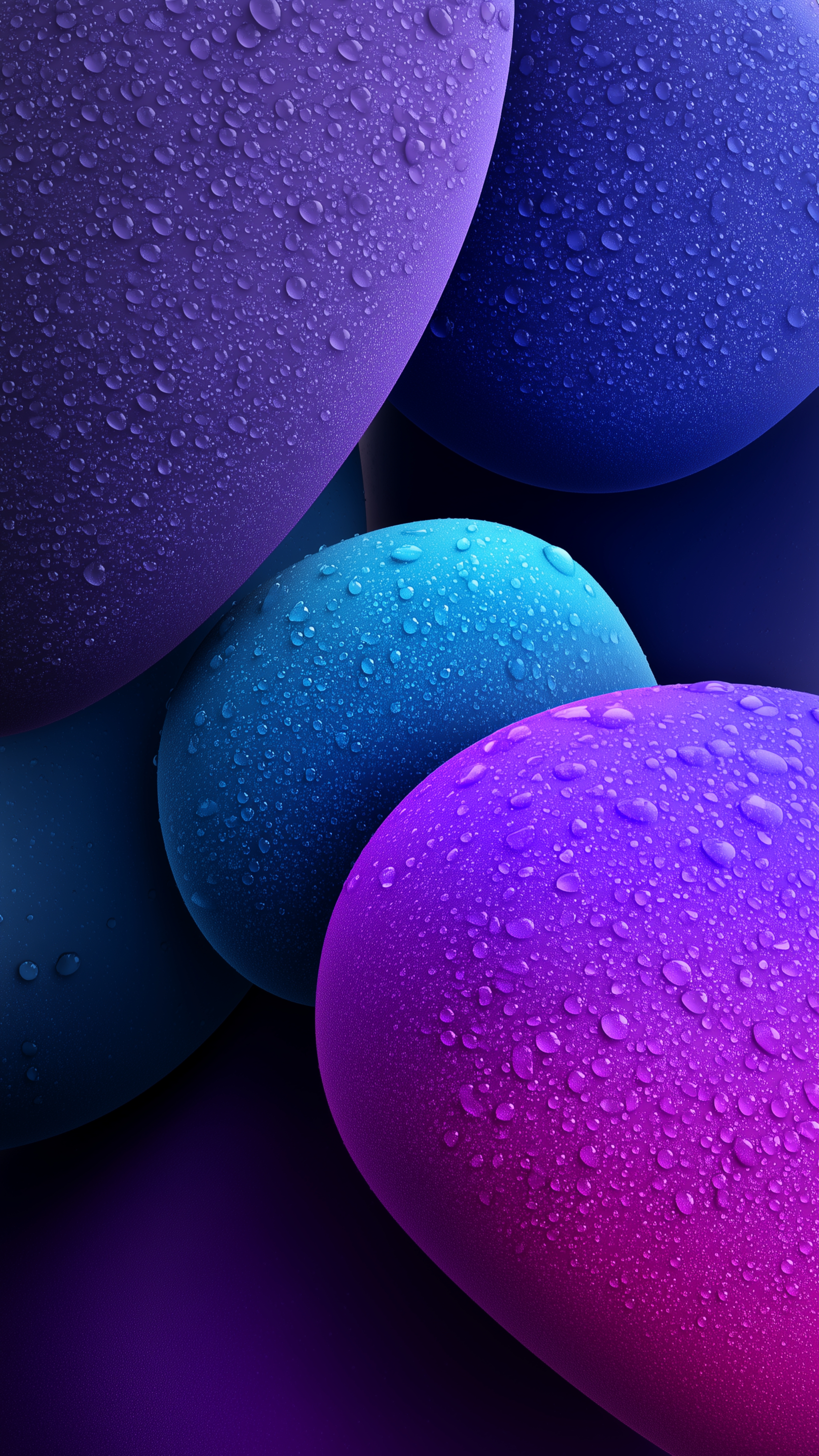 Neon Dewdrop Abstract Spheres - abstract wallpaper for StockWalls