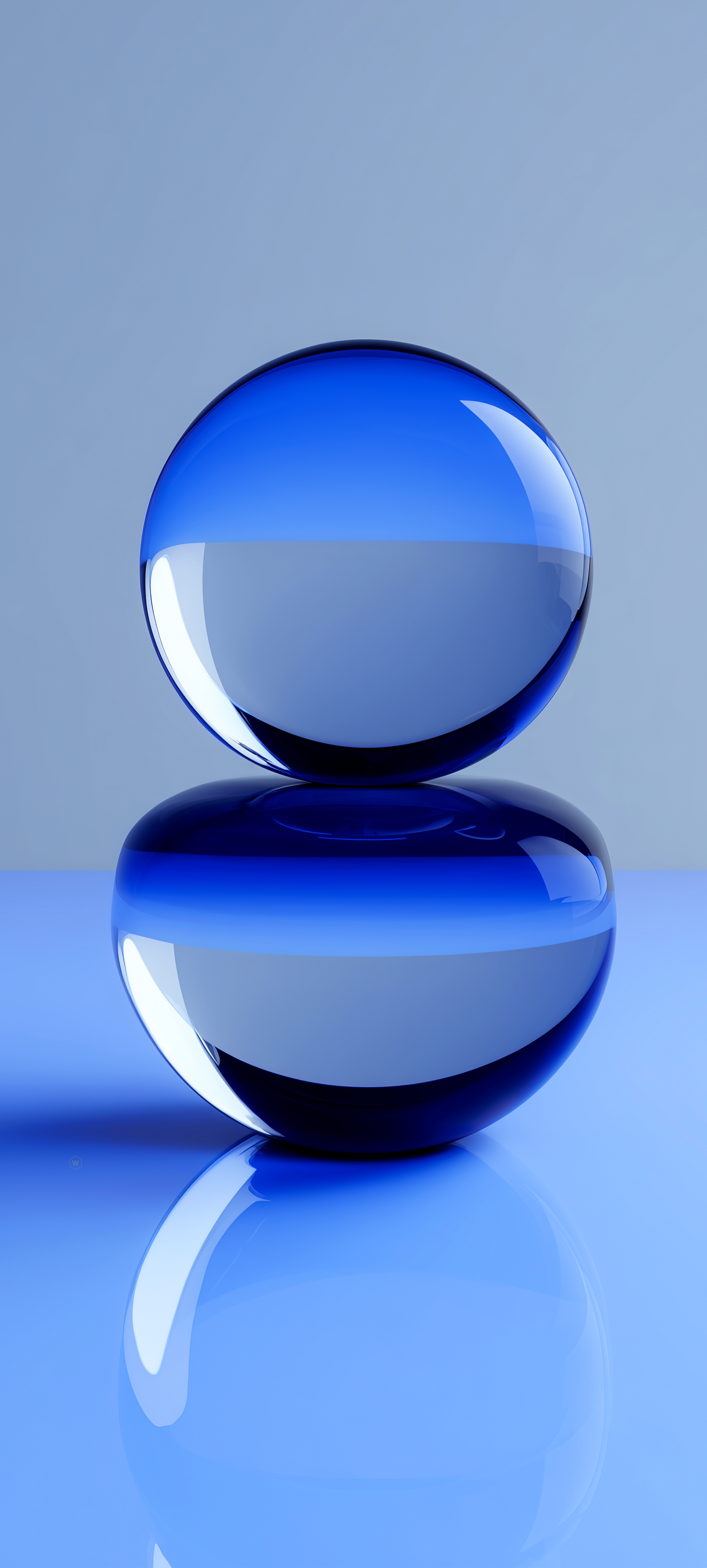 Minimal Blue Glass Spheres - minimal wallpaper for StockWalls
