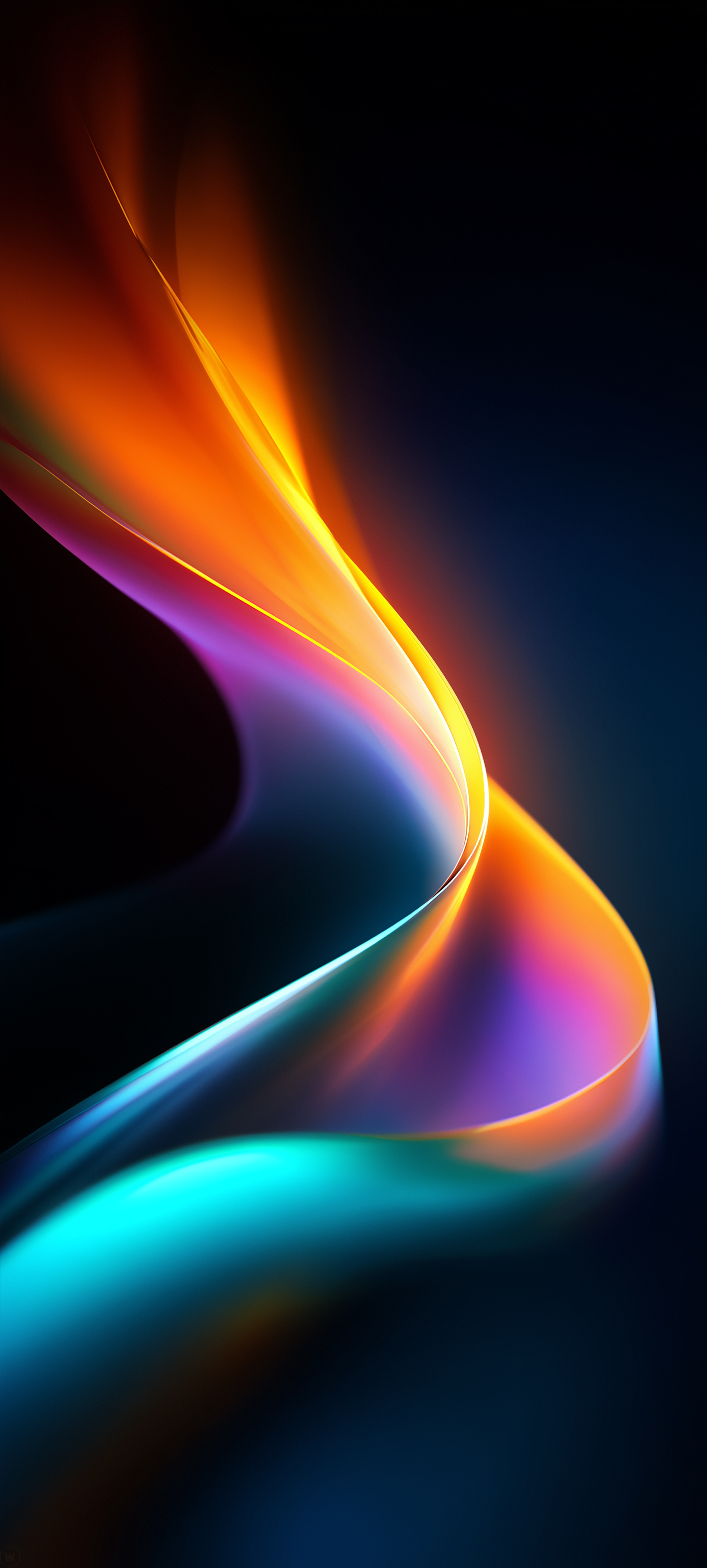 Glowing Neon Abstract Wave - abstract wallpaper for StockWalls