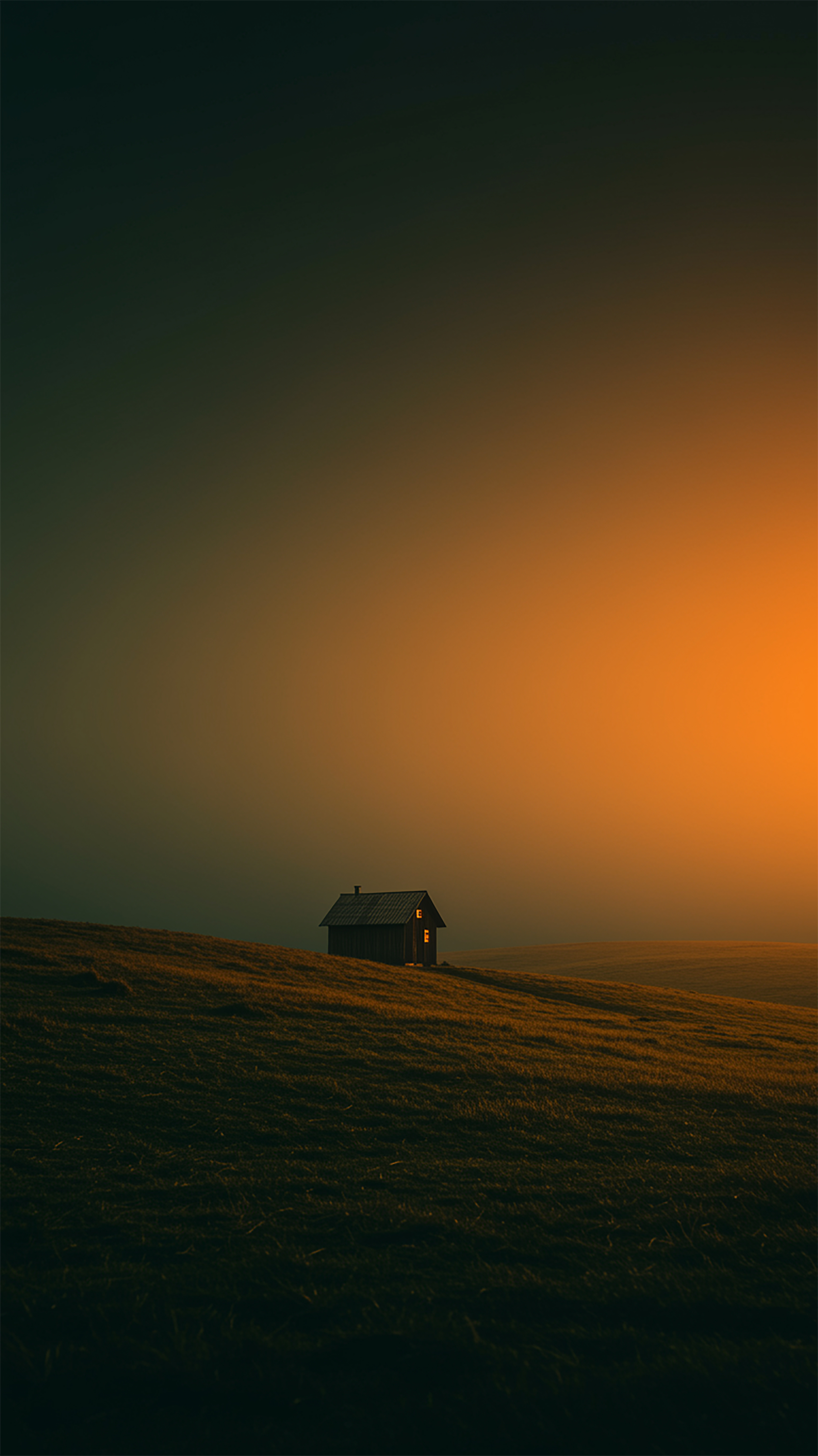 Lonely Cabin at Sunset - cabin wallpaper for StockWalls