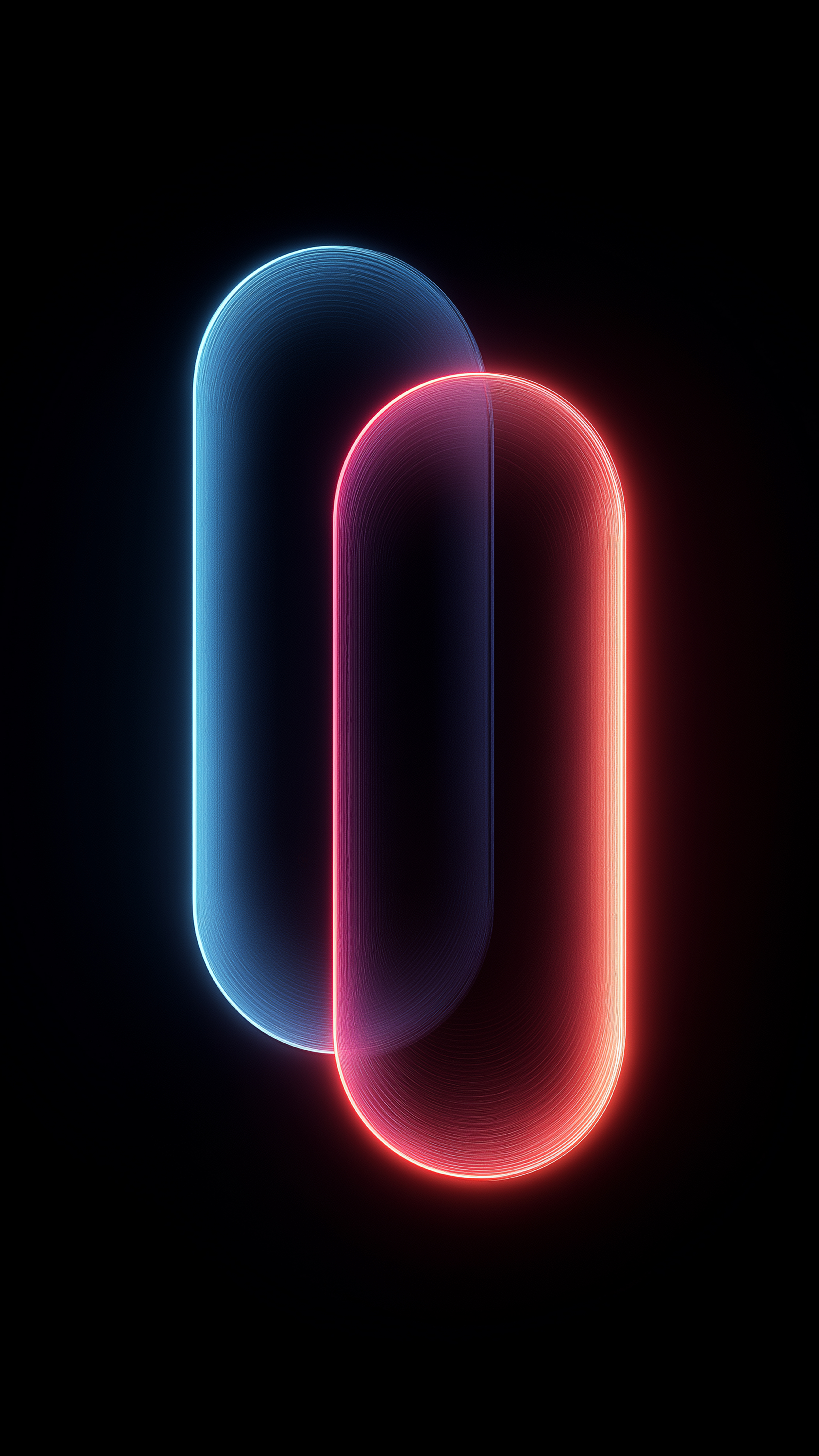 Neon Glowing Abstract Ovals - abstract wallpaper for StockWalls