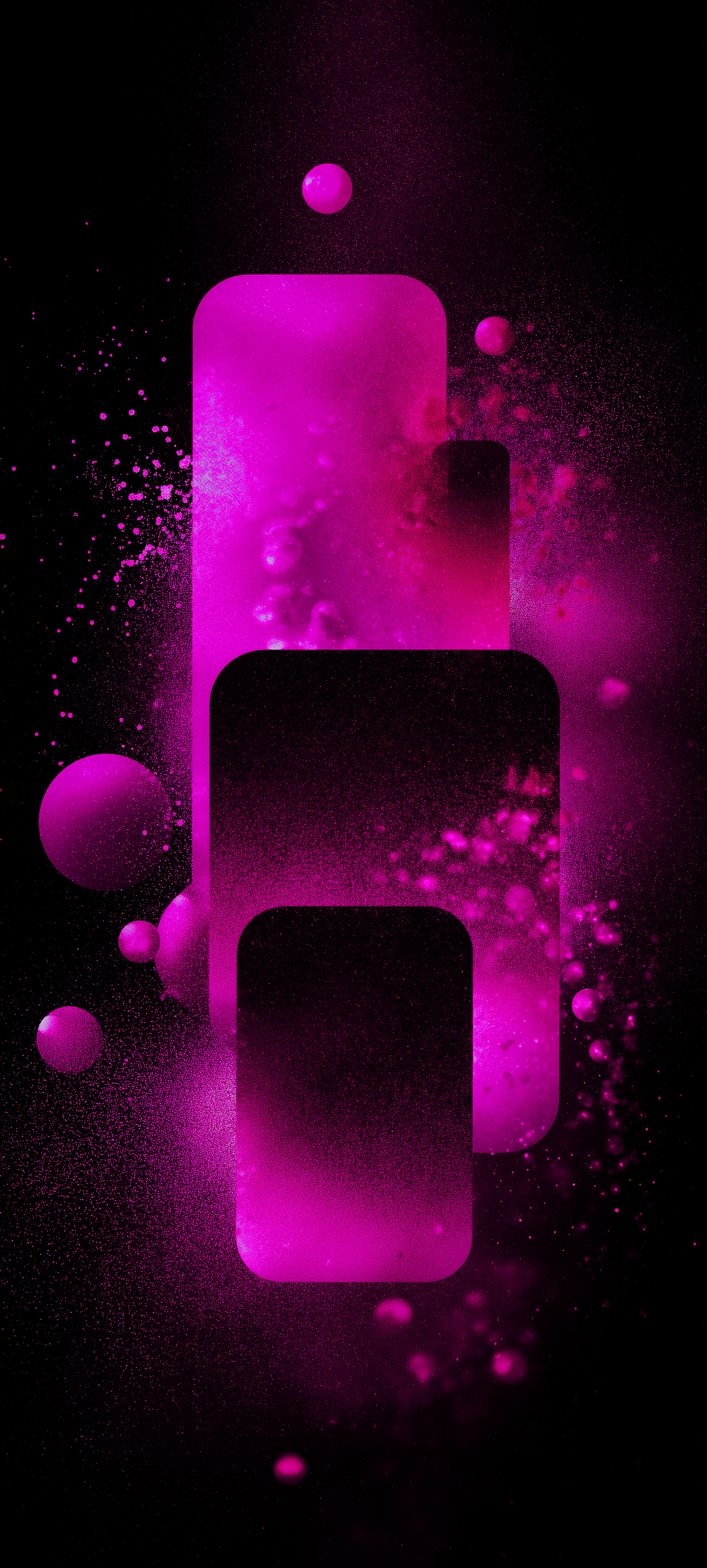 Neon Pink Abstract Shapes - abstract wallpaper for StockWalls