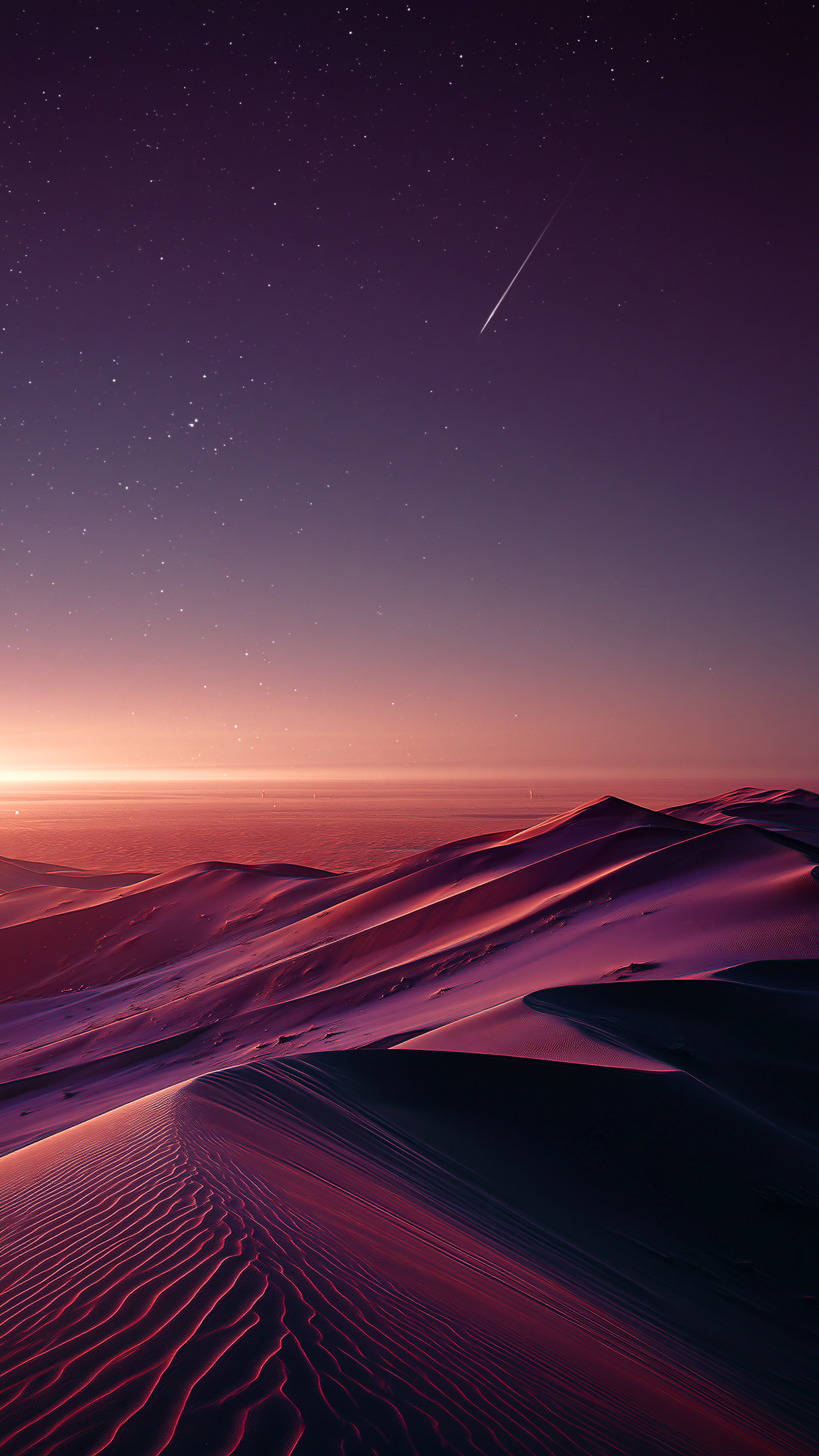 Desert Night Shooting Star - desert wallpaper for StockWalls