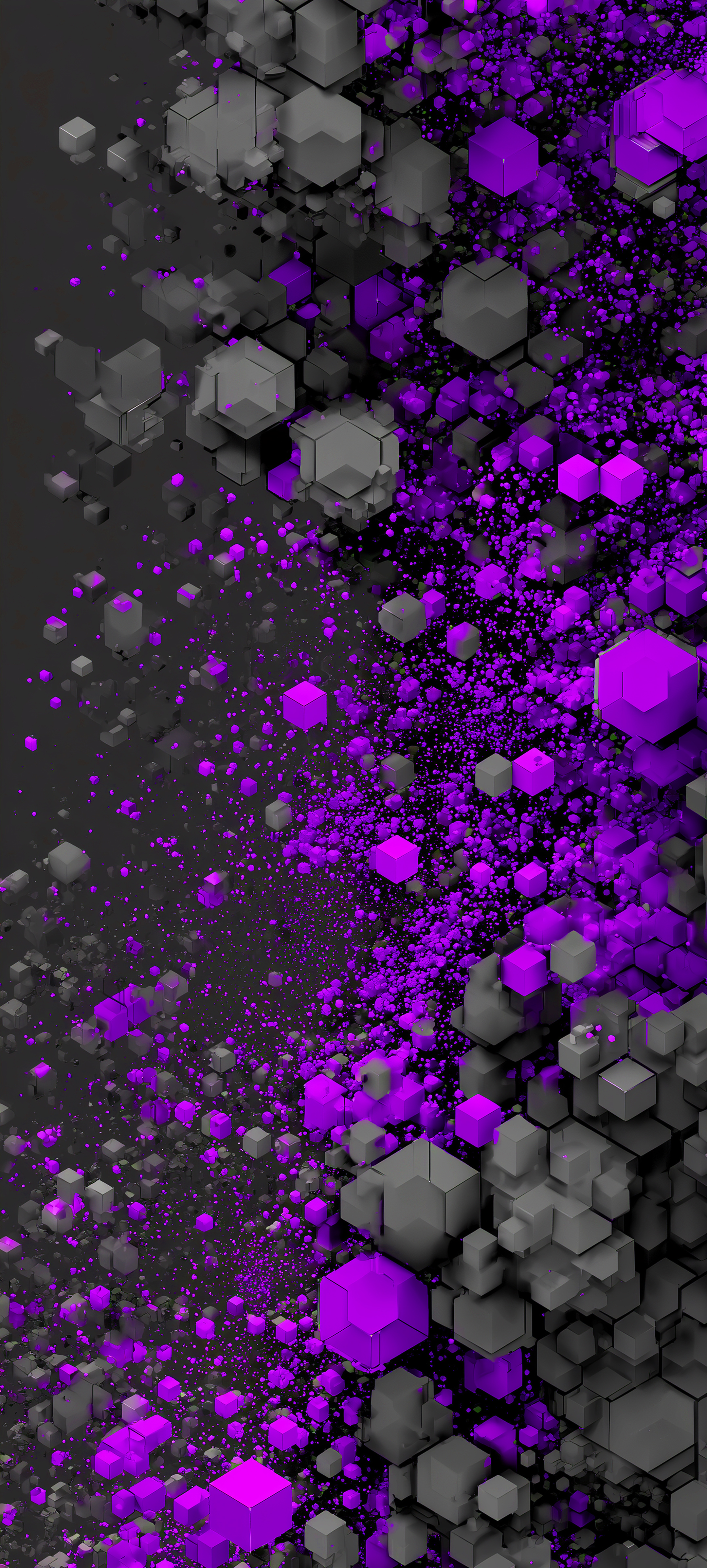 Purple Cube Abstract Art - abstract wallpaper for StockWalls