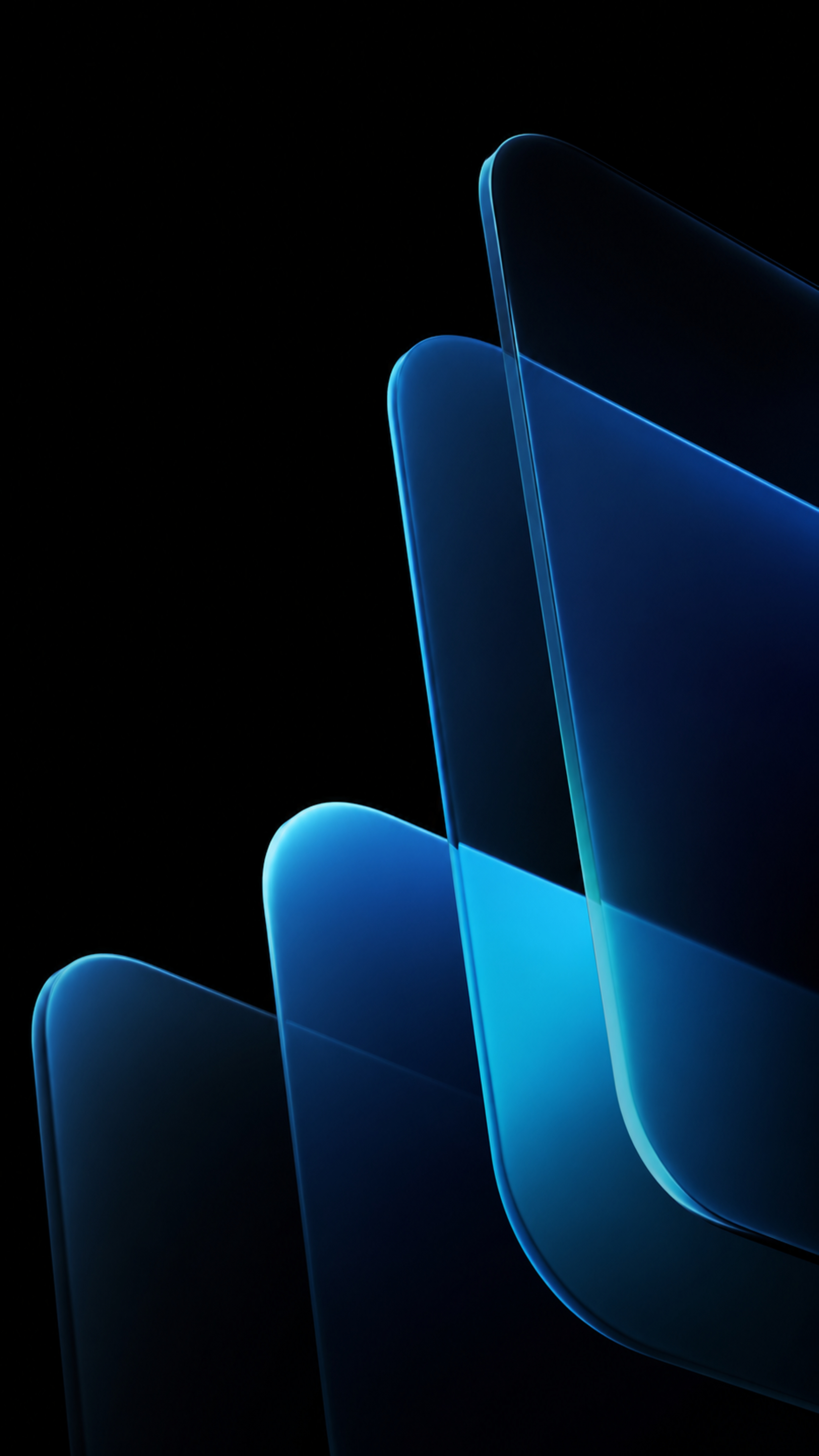 Abstract Blue Glass Layers - abstract wallpaper for StockWalls