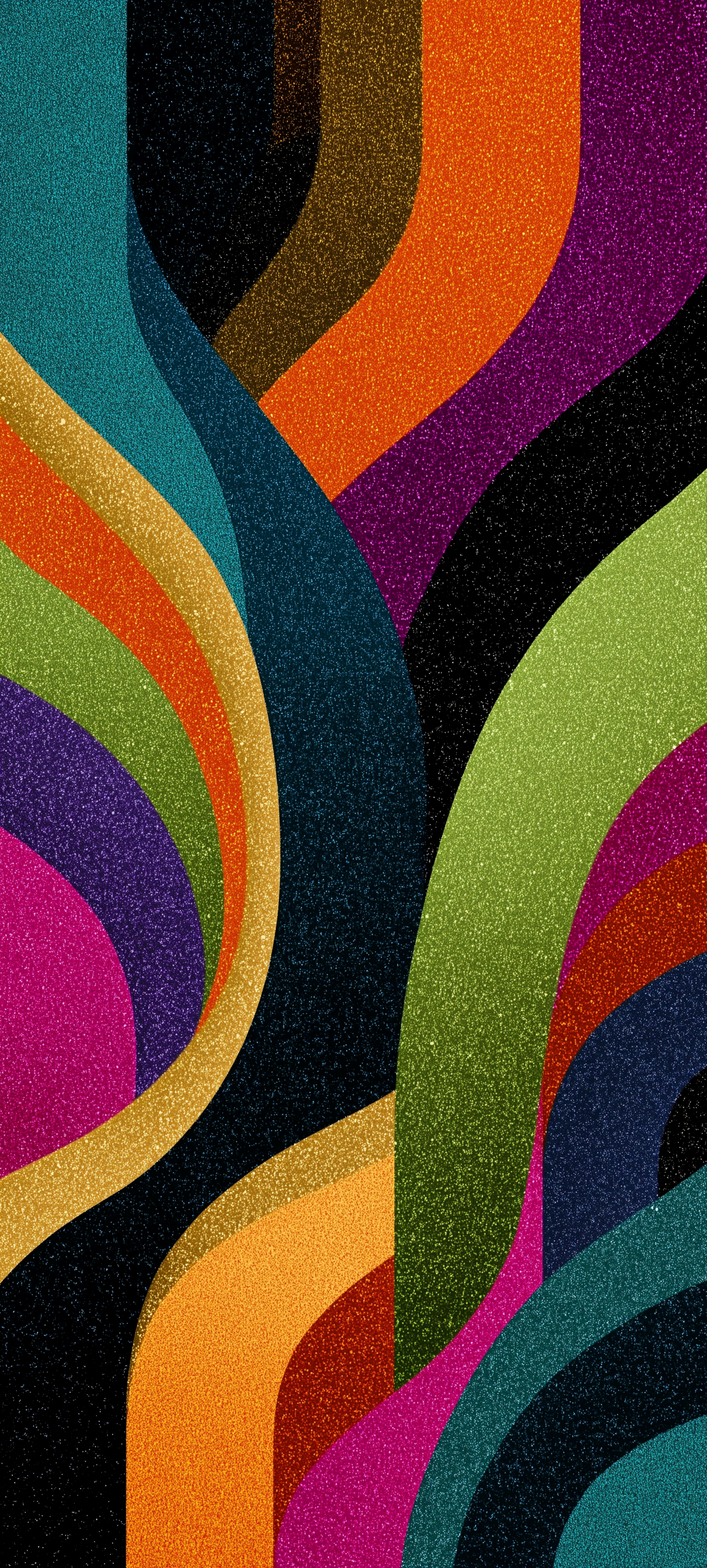 Glittering Abstract Rainbow Curves - abstract wallpaper for StockWalls