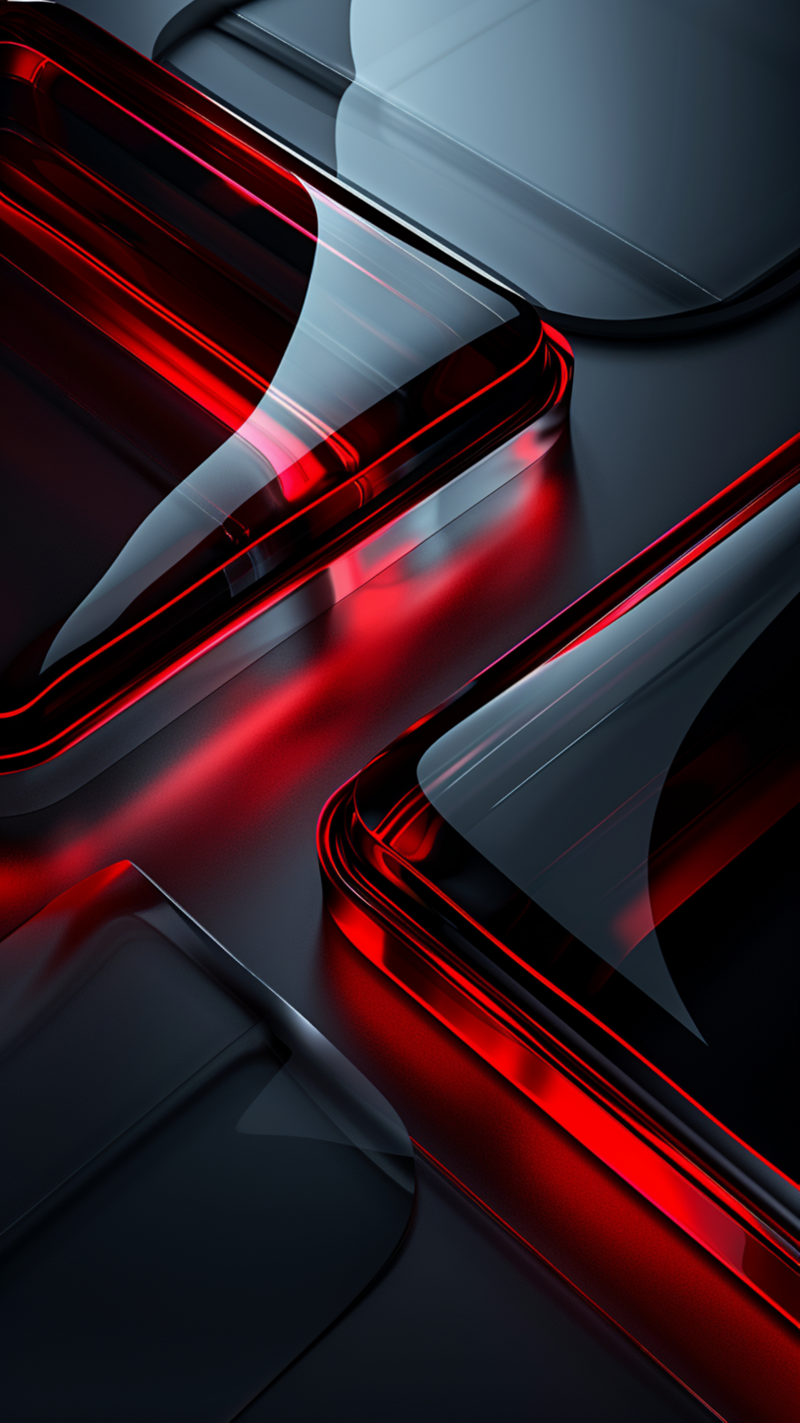 Red Glass Abstract Shapes - abstract wallpaper for StockWalls