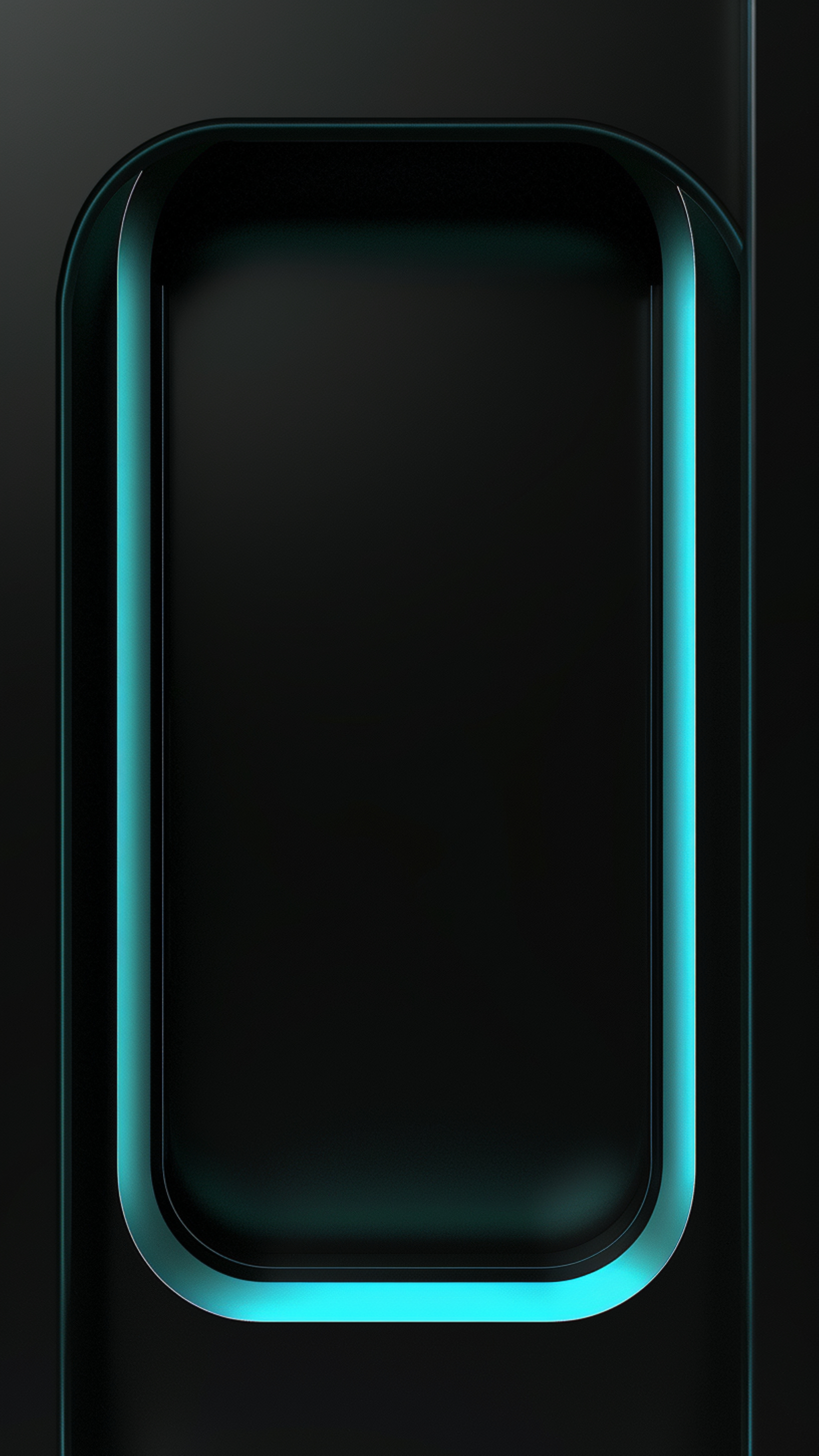Minimalist Neon Glow Frame - minimal wallpaper for StockWalls