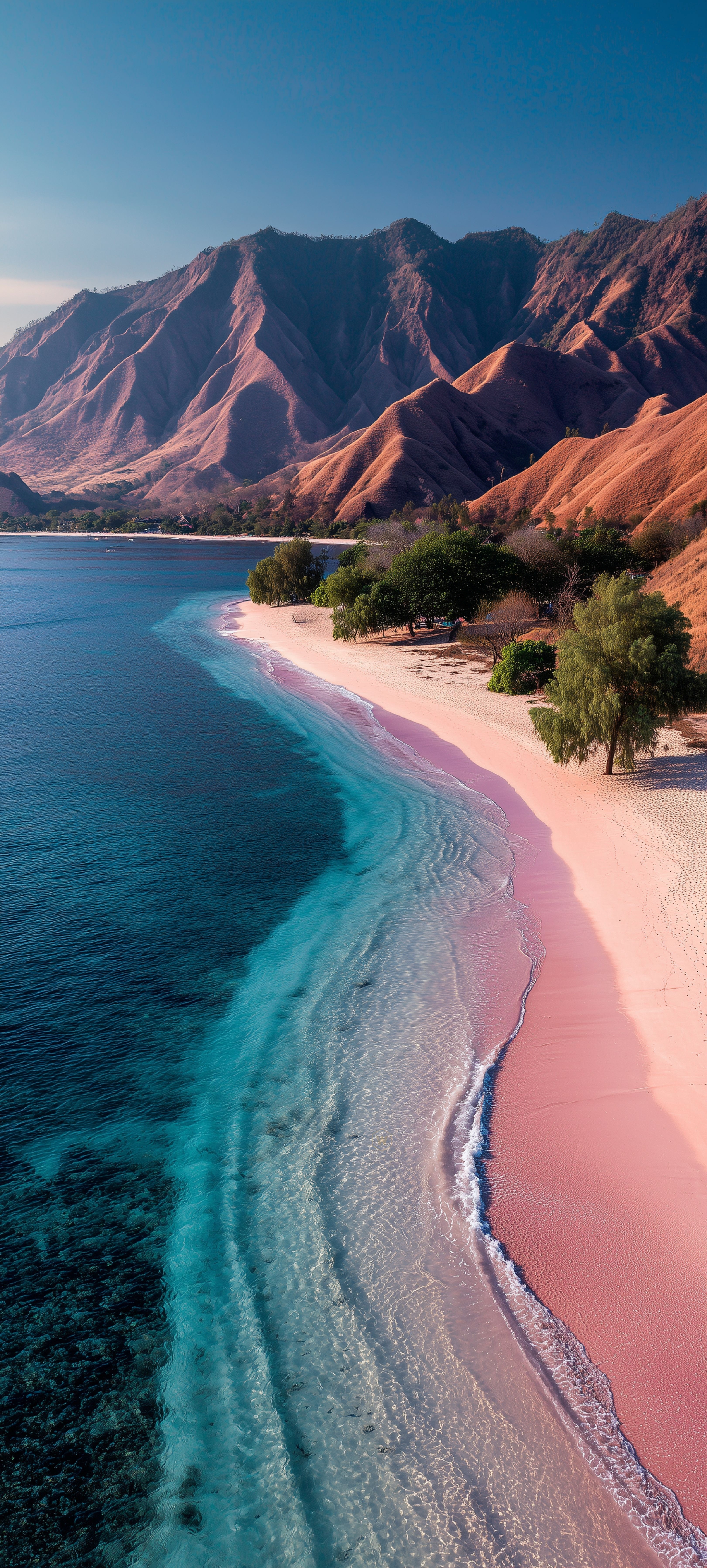 Stunning Pink Sand Beach - beach wallpaper for StockWalls