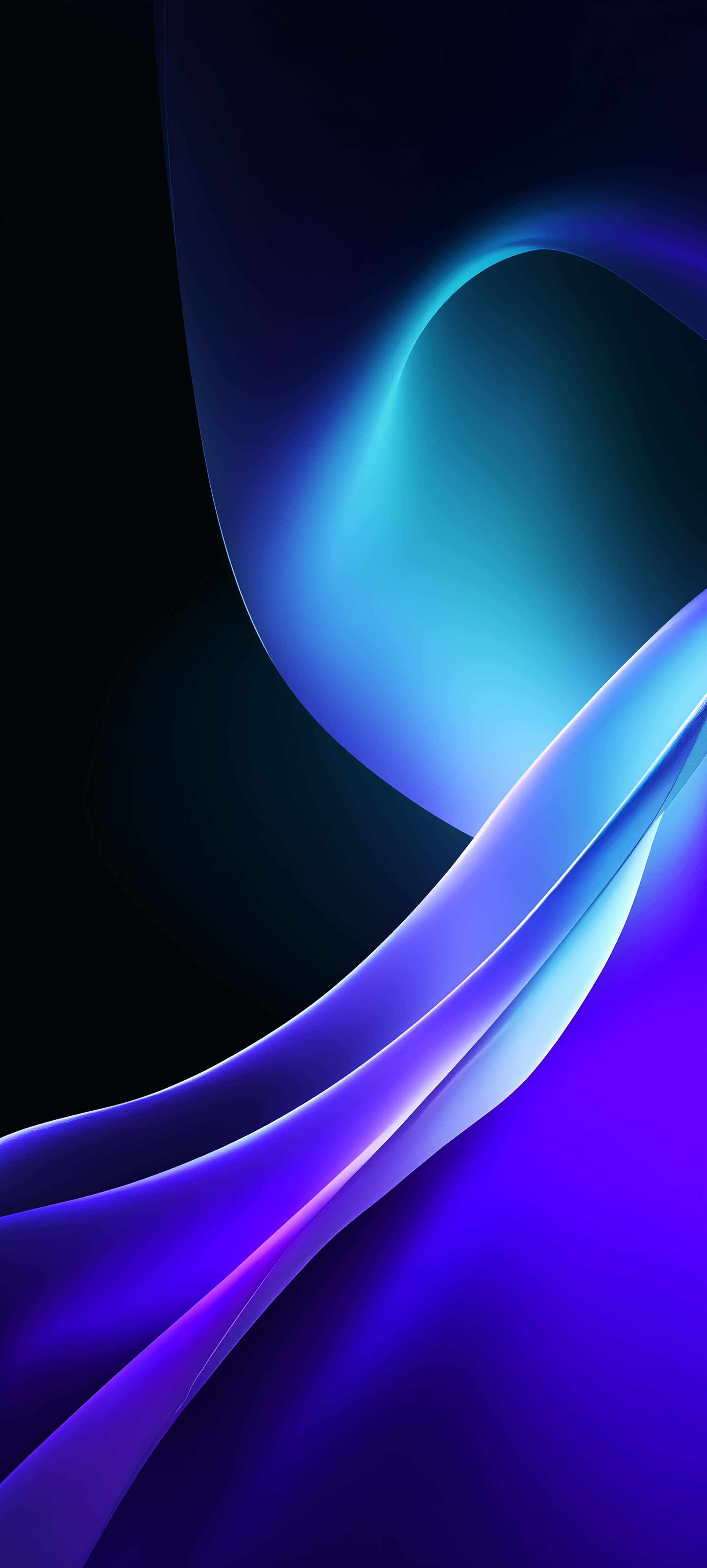 Blue Neon Abstract Waves - abstract wallpaper for StockWalls