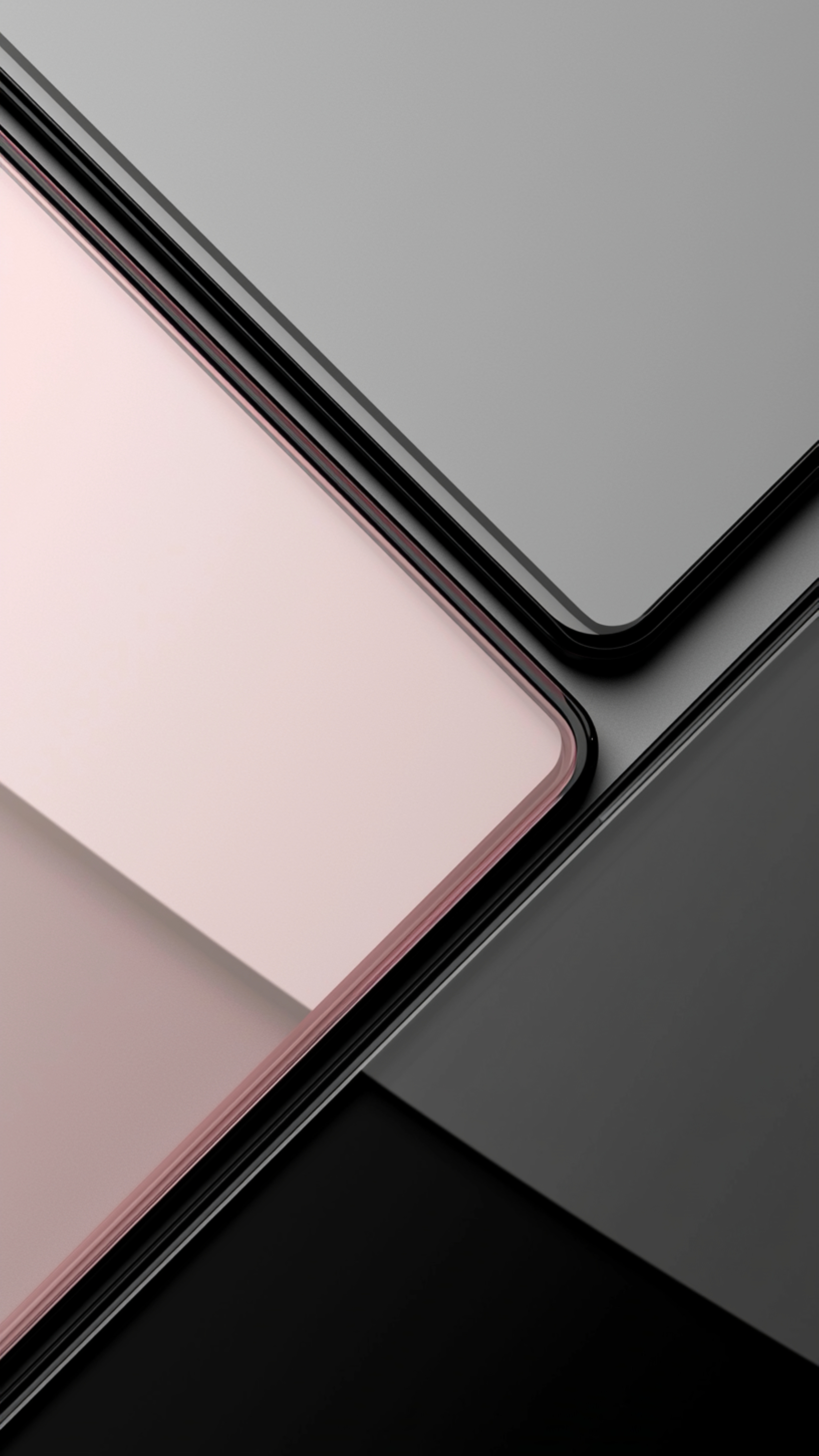Minimalist Geometric Pink Layers - minimal wallpaper for StockWalls