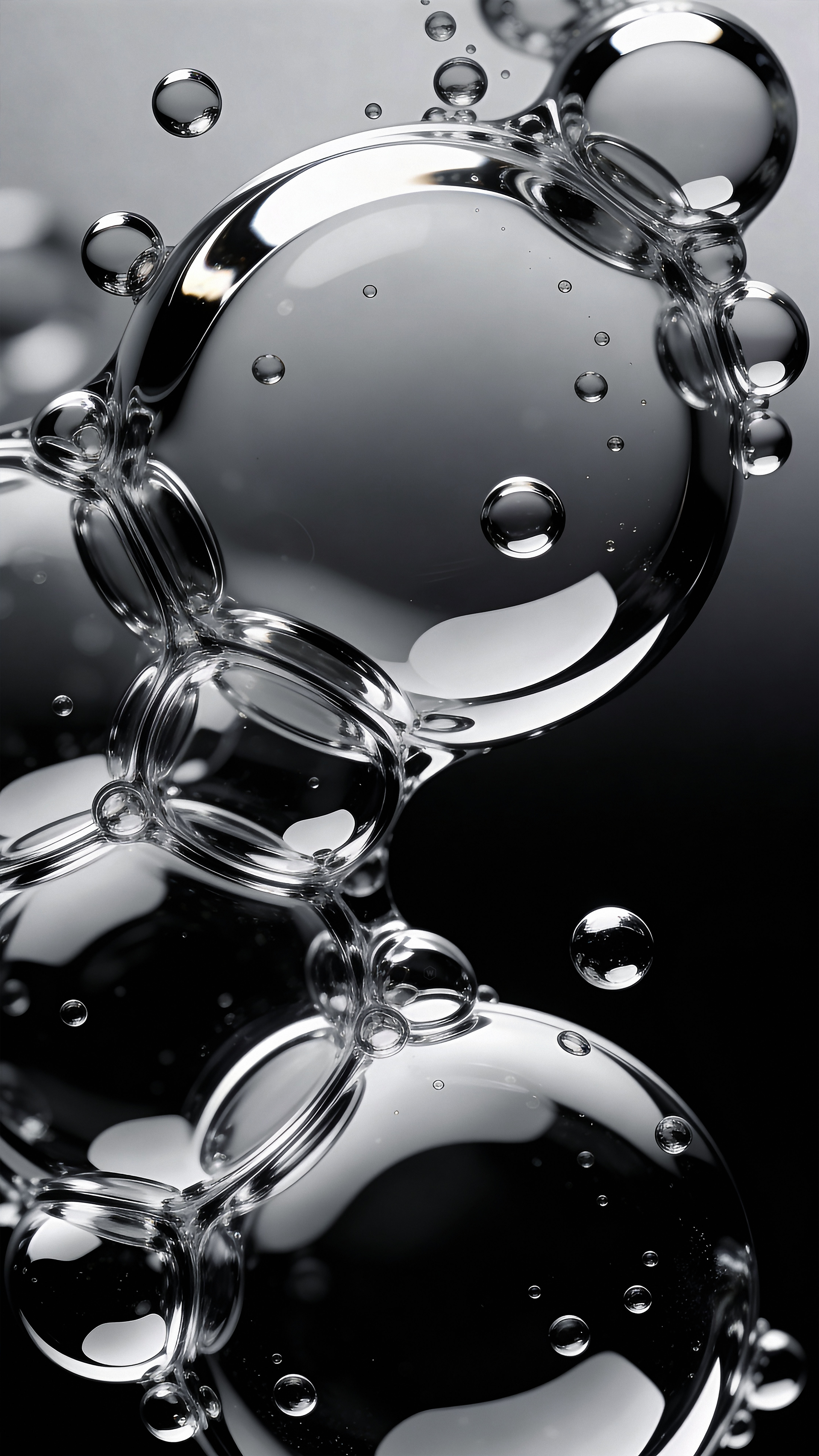 Clear Floating Water Bubbles - macro wallpaper for StockWalls
