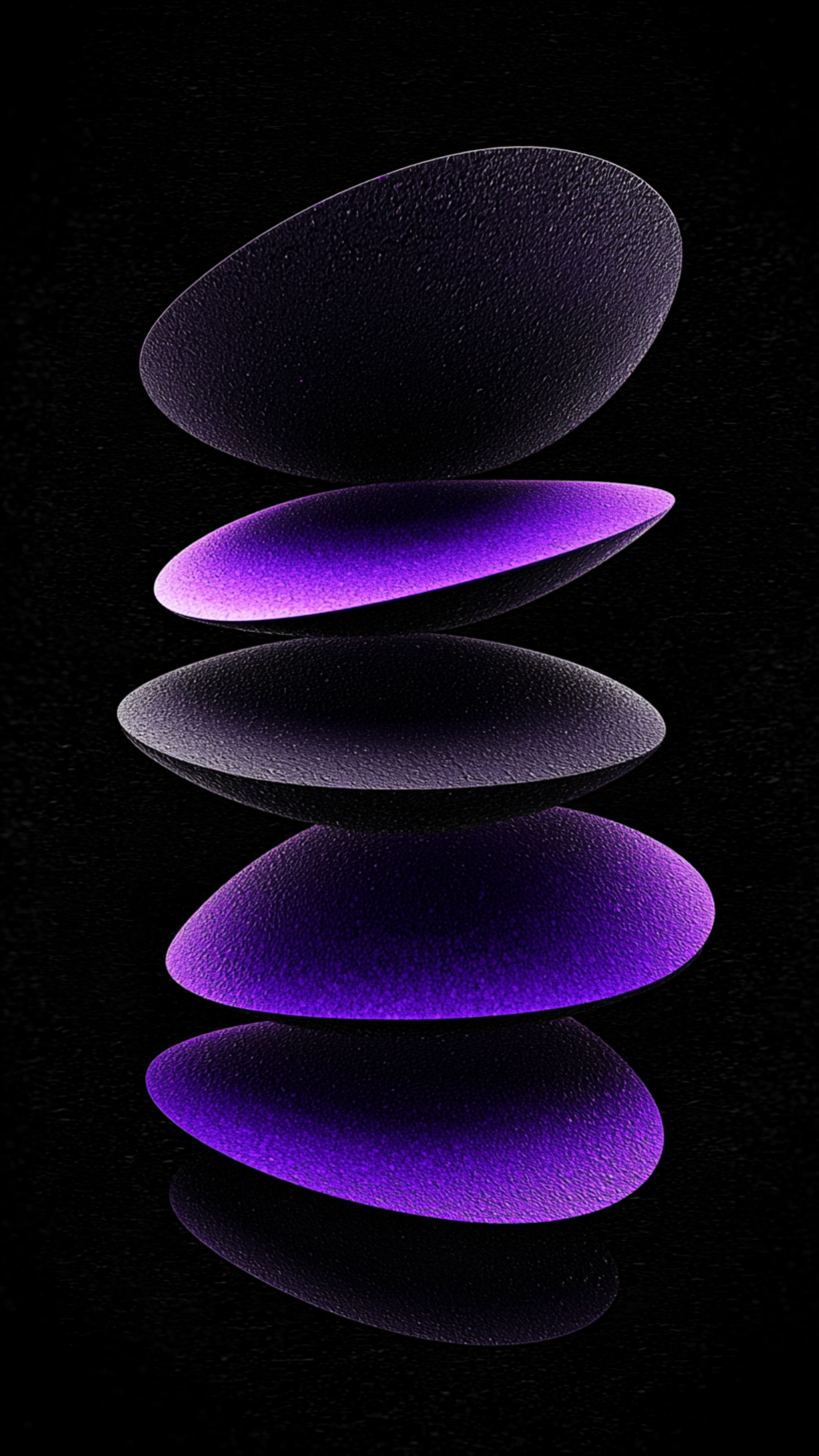 Floating Purple Abstract Stones - abstract wallpaper for StockWalls