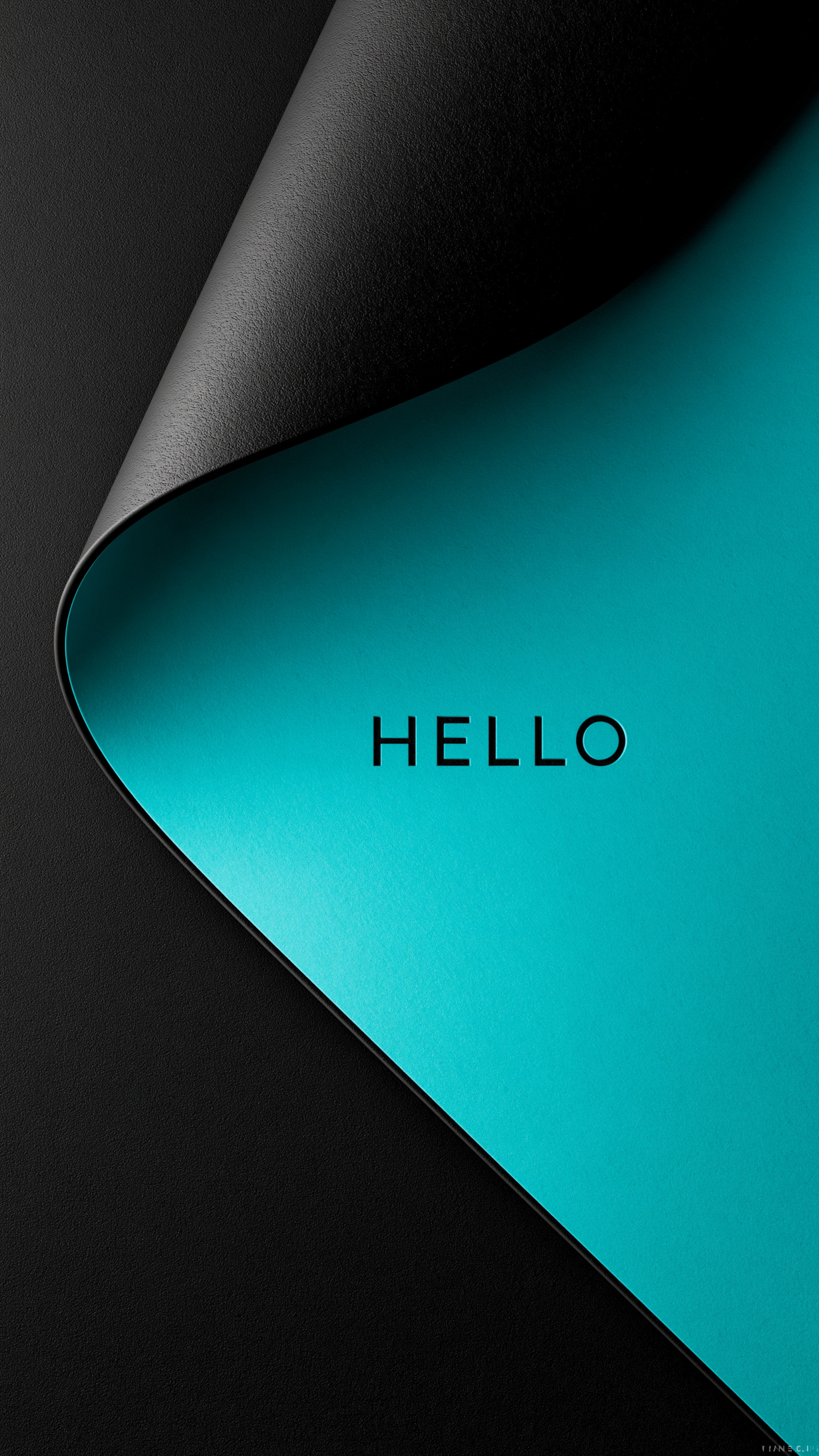 Minimal Hello Teal Wallpaper - minimal wallpaper for StockWalls