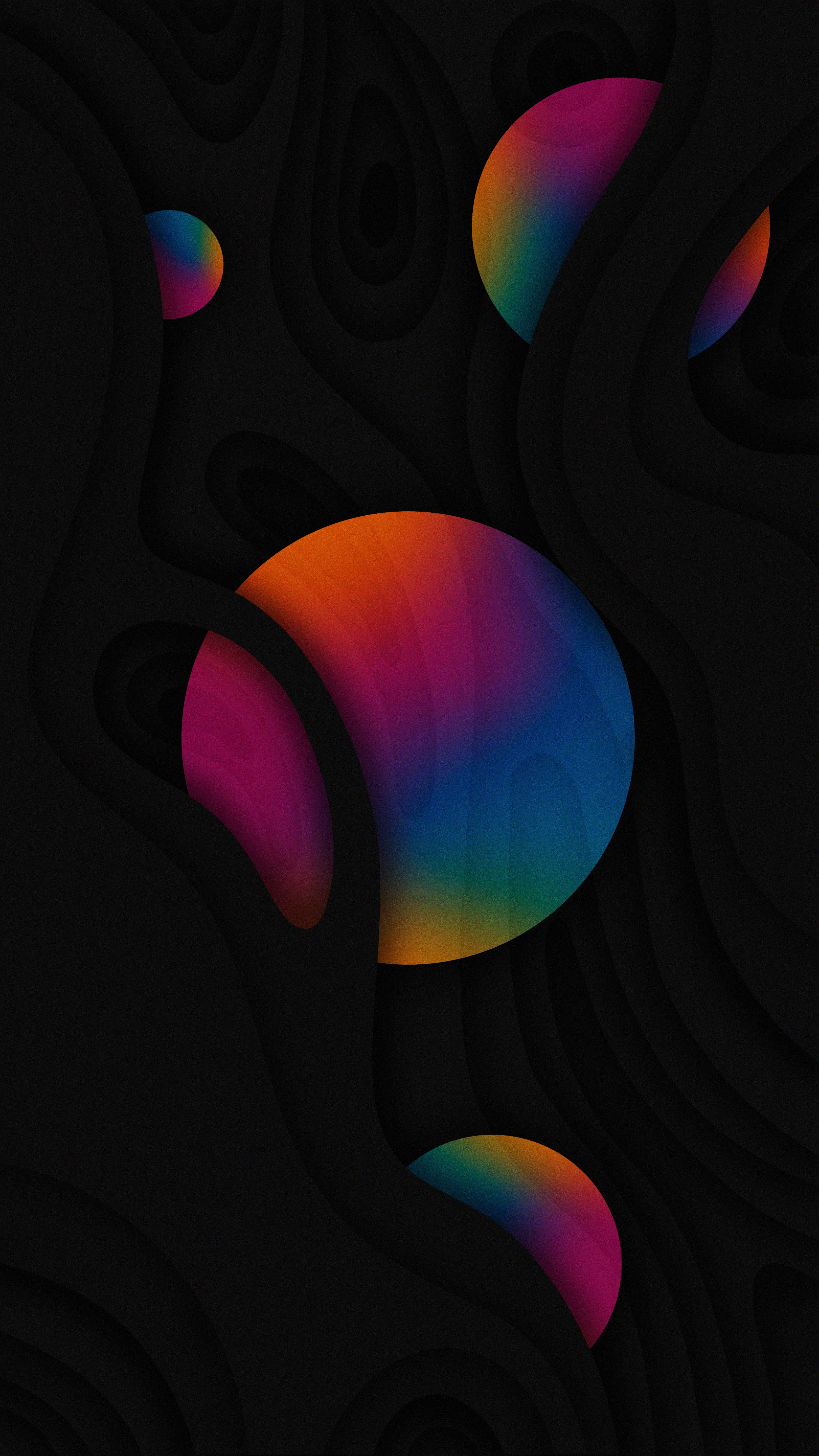 Colorful Abstract Dark Spheres - abstract wallpaper for StockWalls