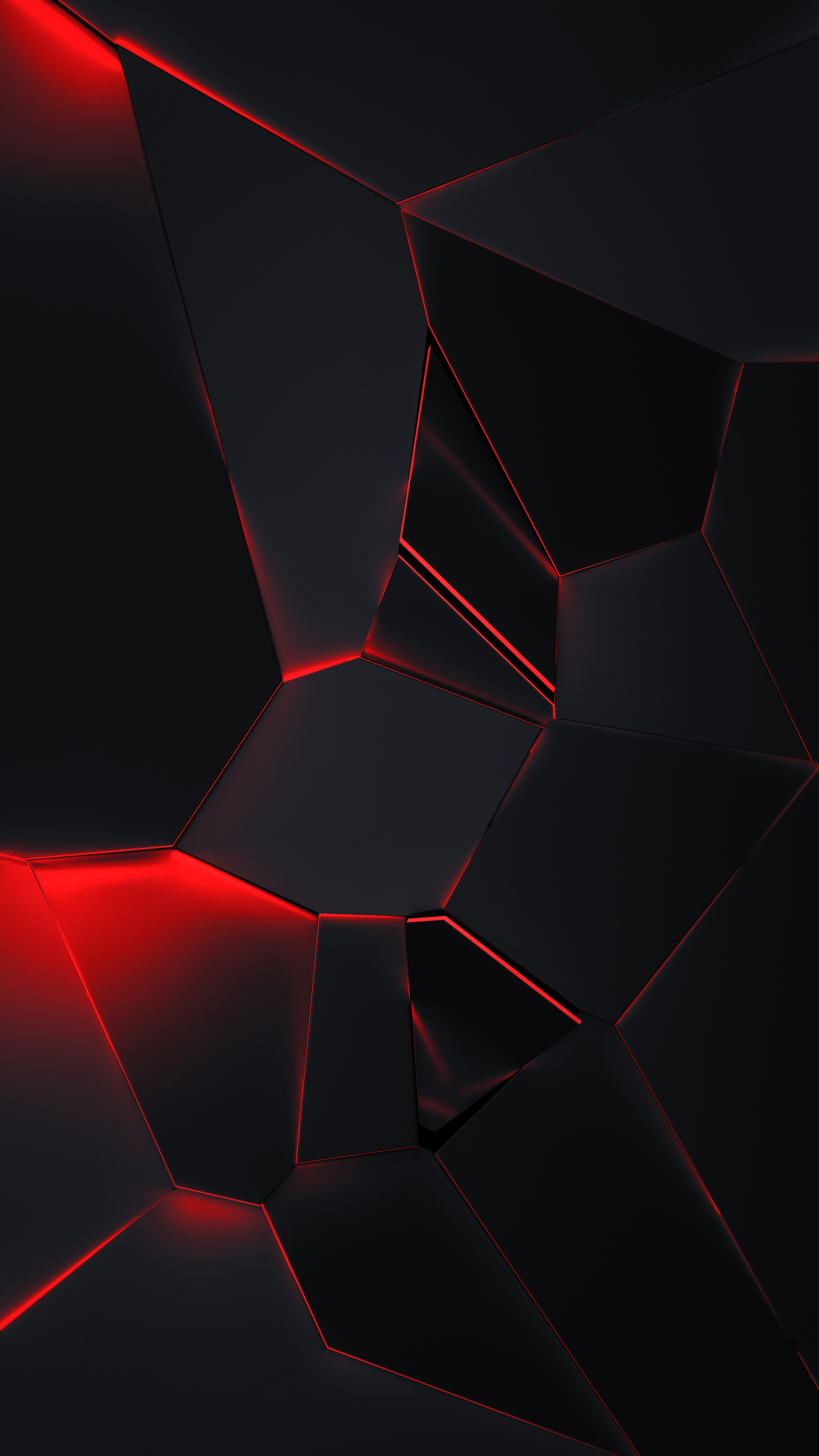 Red Neon Geometric Shapes - abstract wallpaper for StockWalls
