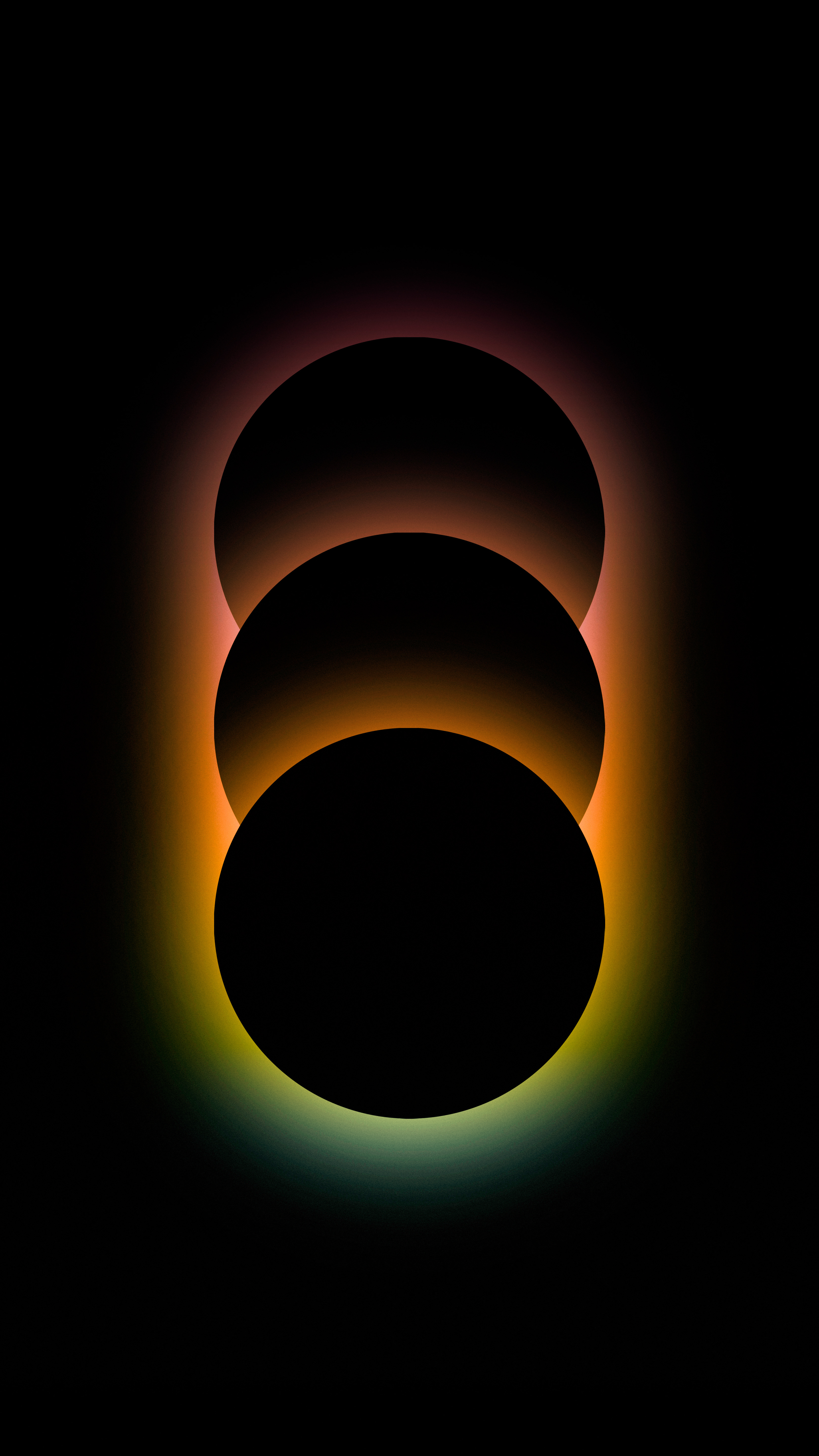 Glowing Gradient Circles - minimal wallpaper for StockWalls