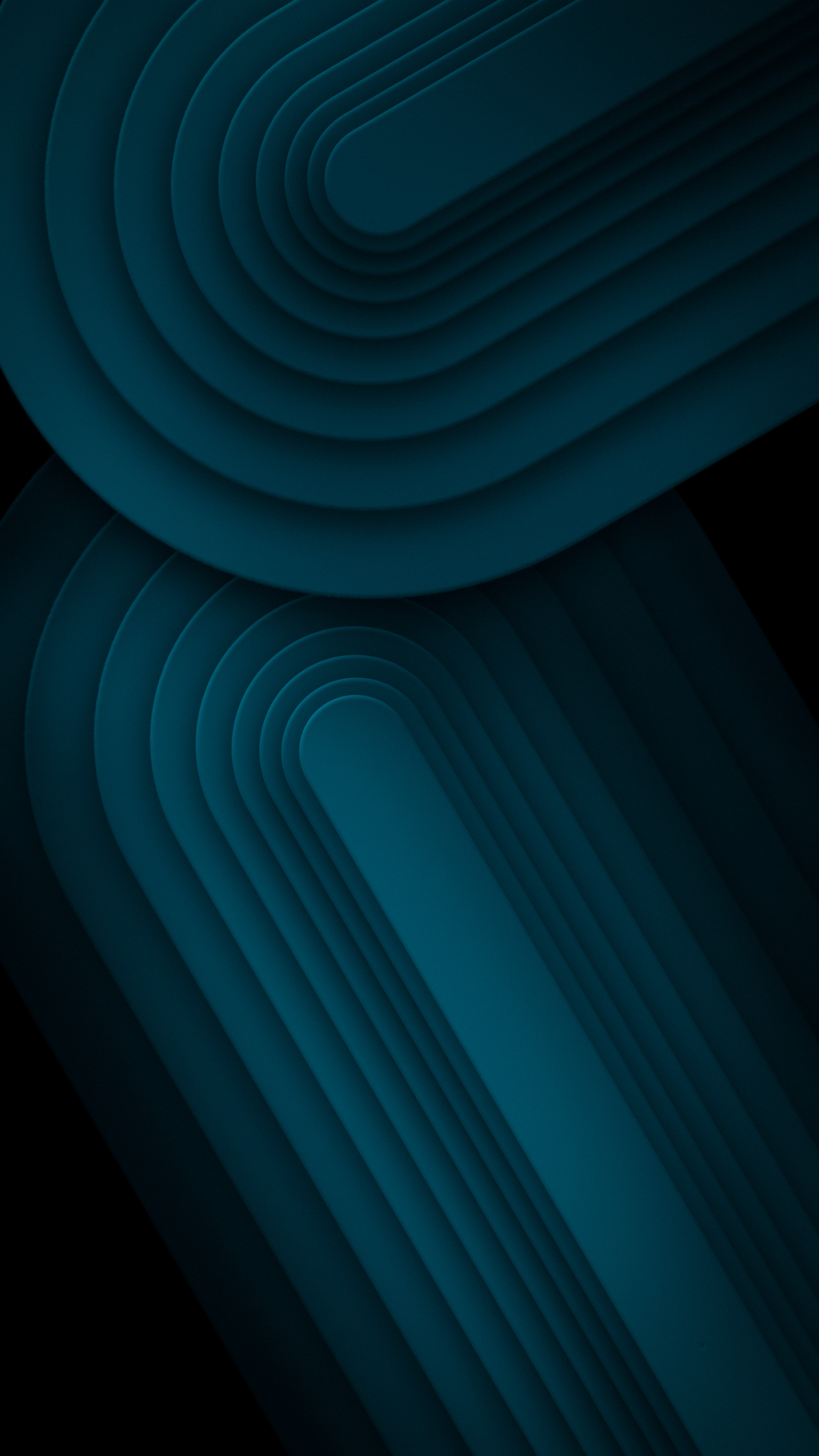 Dark Teal Geometric Layers - geometric wallpaper for StockWalls