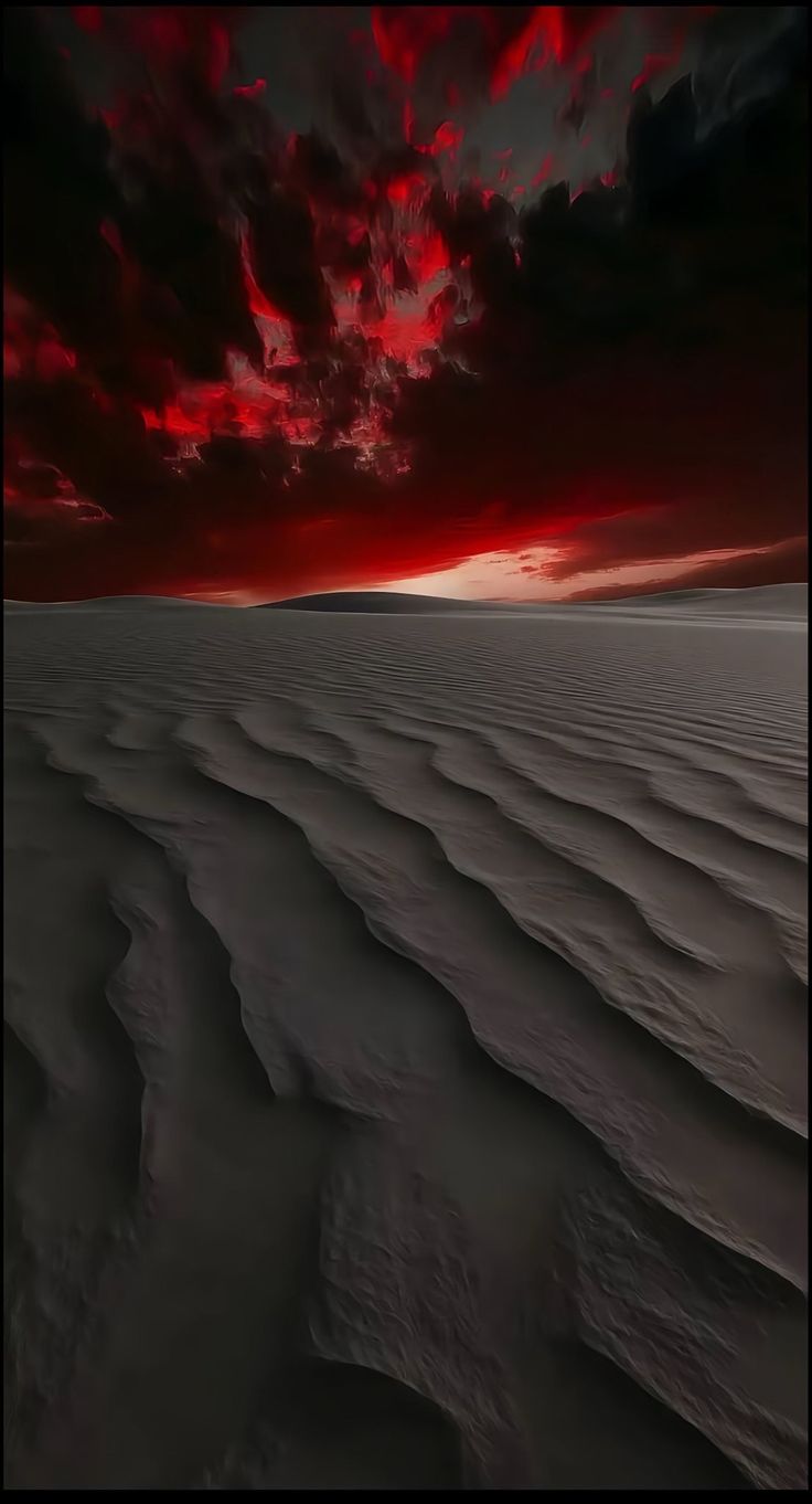 Crimson Desert Sunset Landscape - abstract wallpaper for StockWalls