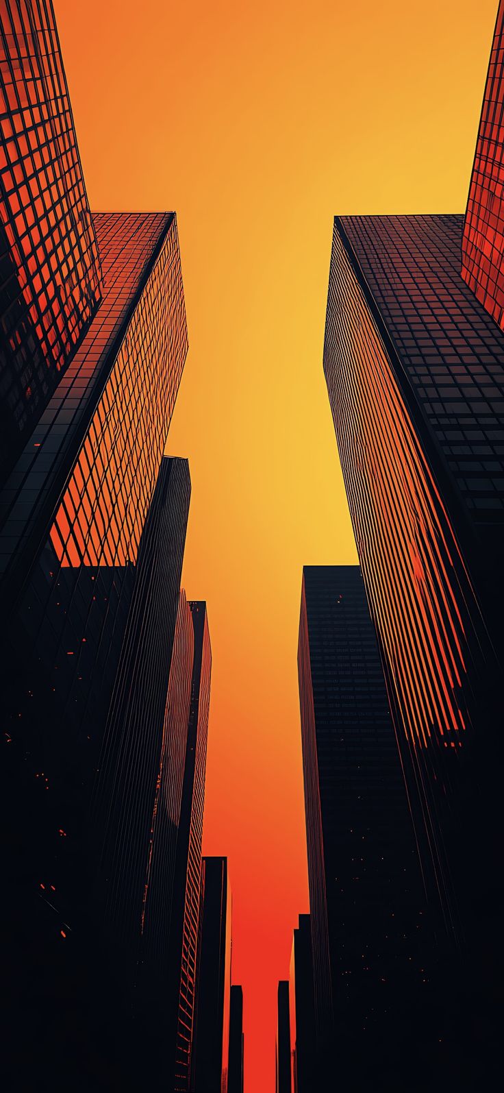 Golden City Skyscraper View - city wallpaper for StockWalls