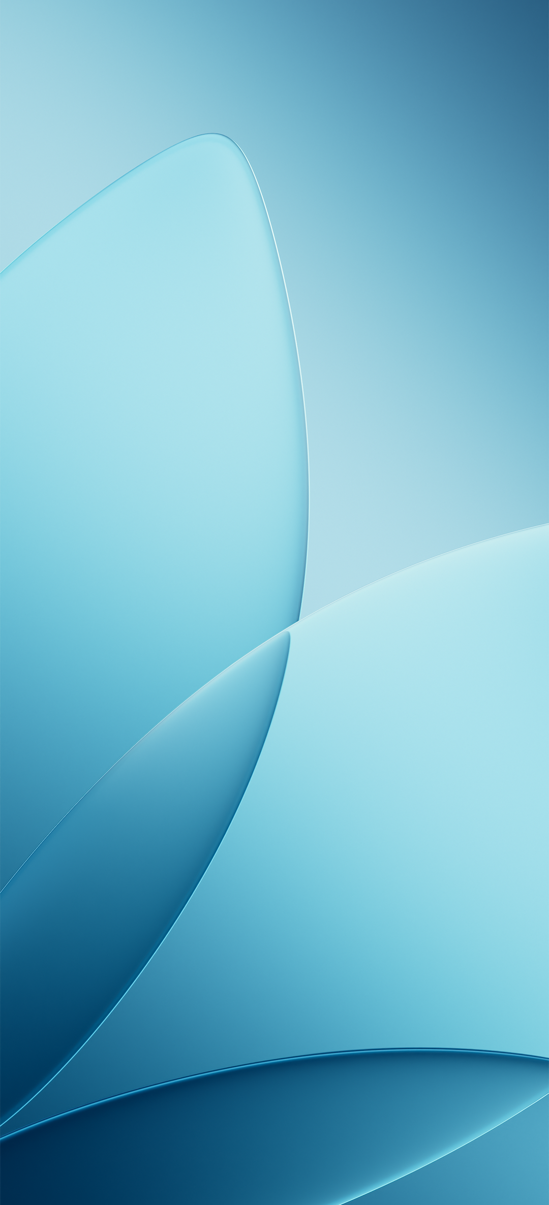 Minimal Blue Abstract Curves - oppo wallpaper for StockWalls
