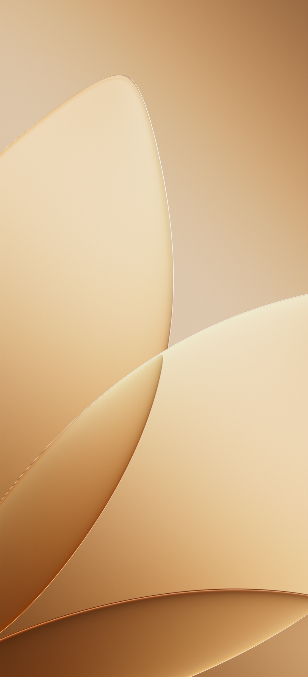 Minimalist Golden Abstract Curves - oppo wallpaper for StockWalls