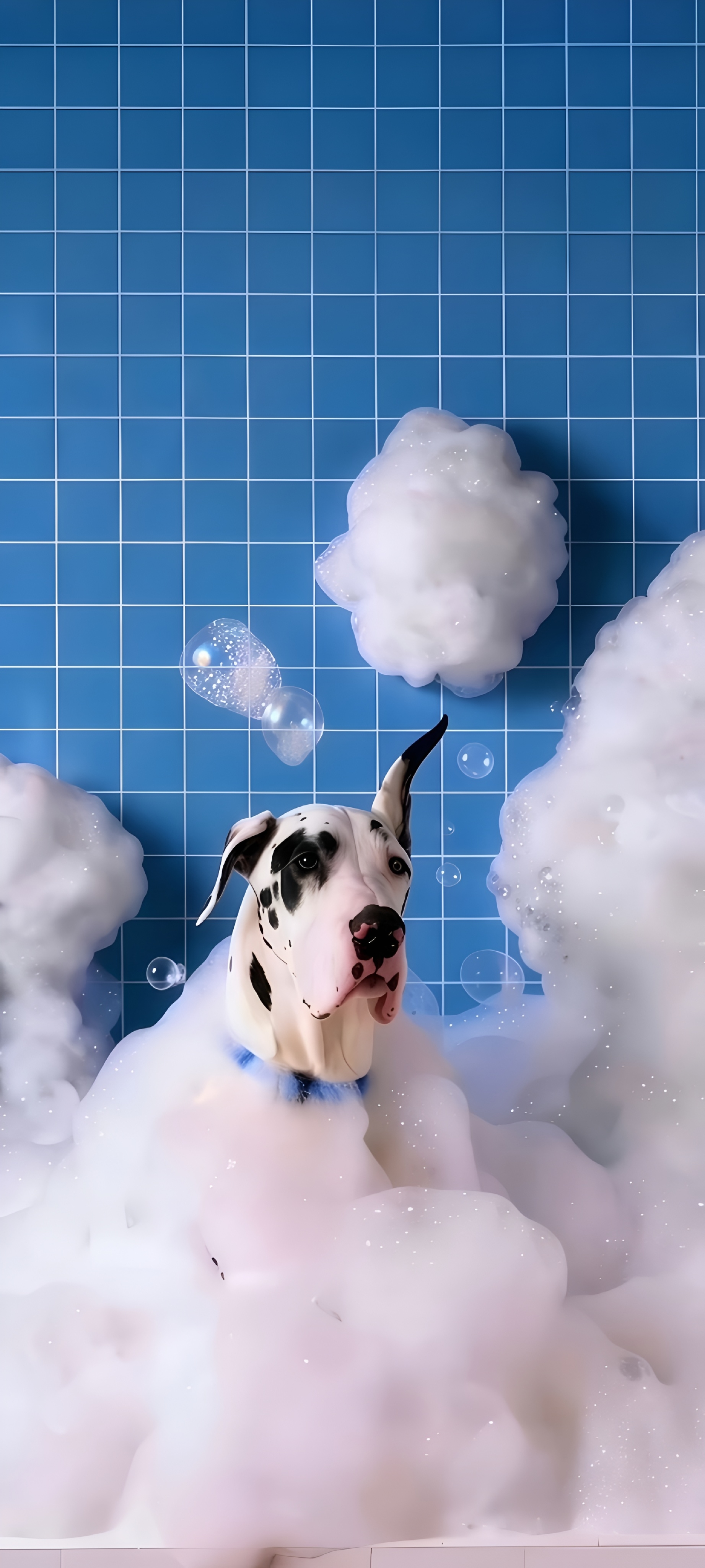 Dog Bathing OriginOS 7 - vivo wallpaper for StockWalls