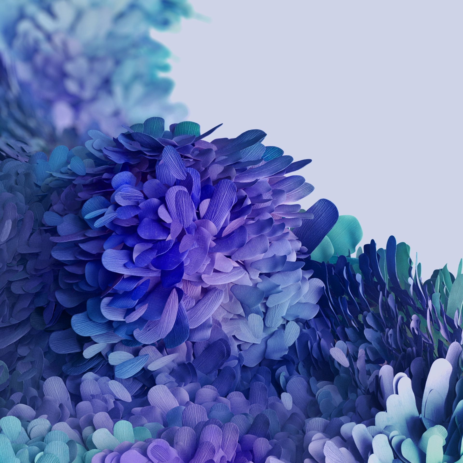 Abstract Blue Floral Bloom - samsung wallpaper for StockWalls