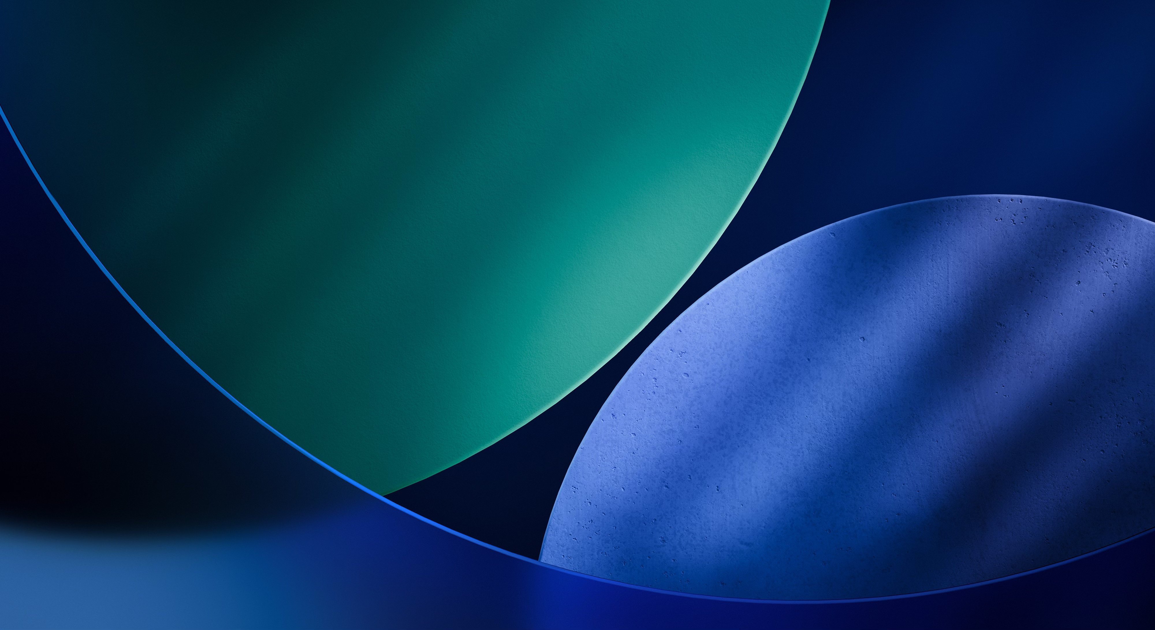 Abstract Blue Green Curves - apple wallpaper for Tablet