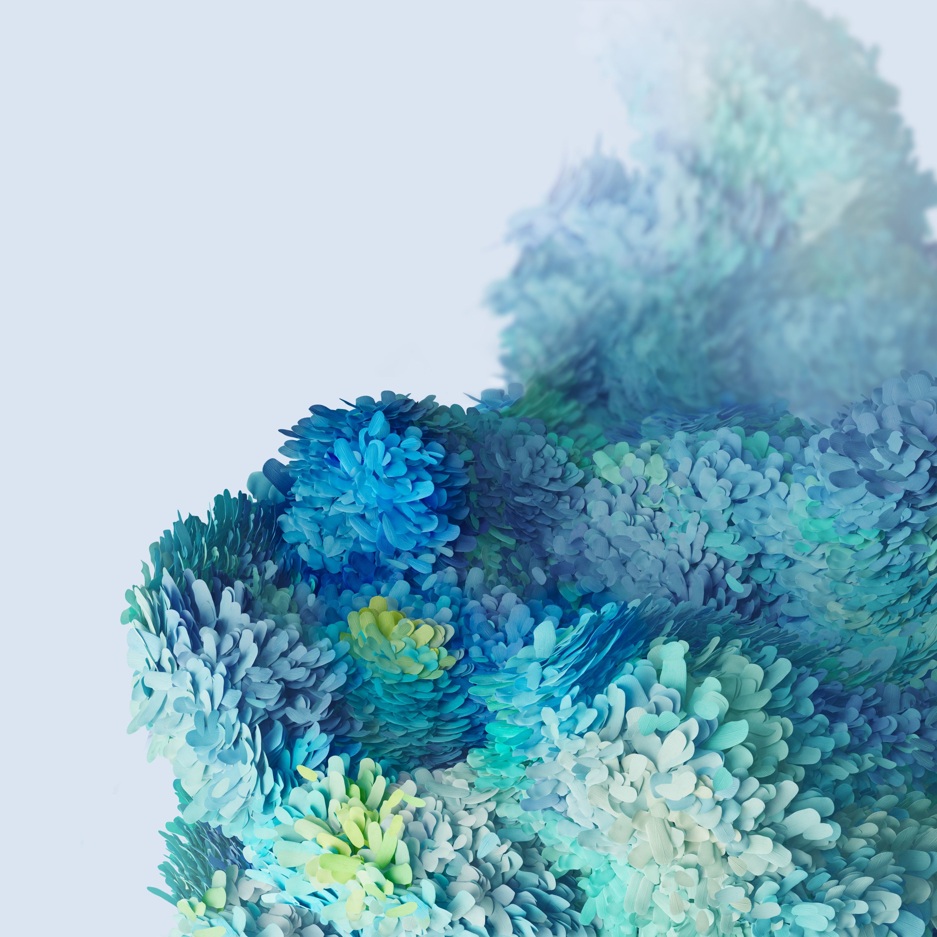 Abstract Blue Petals - samsung wallpaper for StockWalls