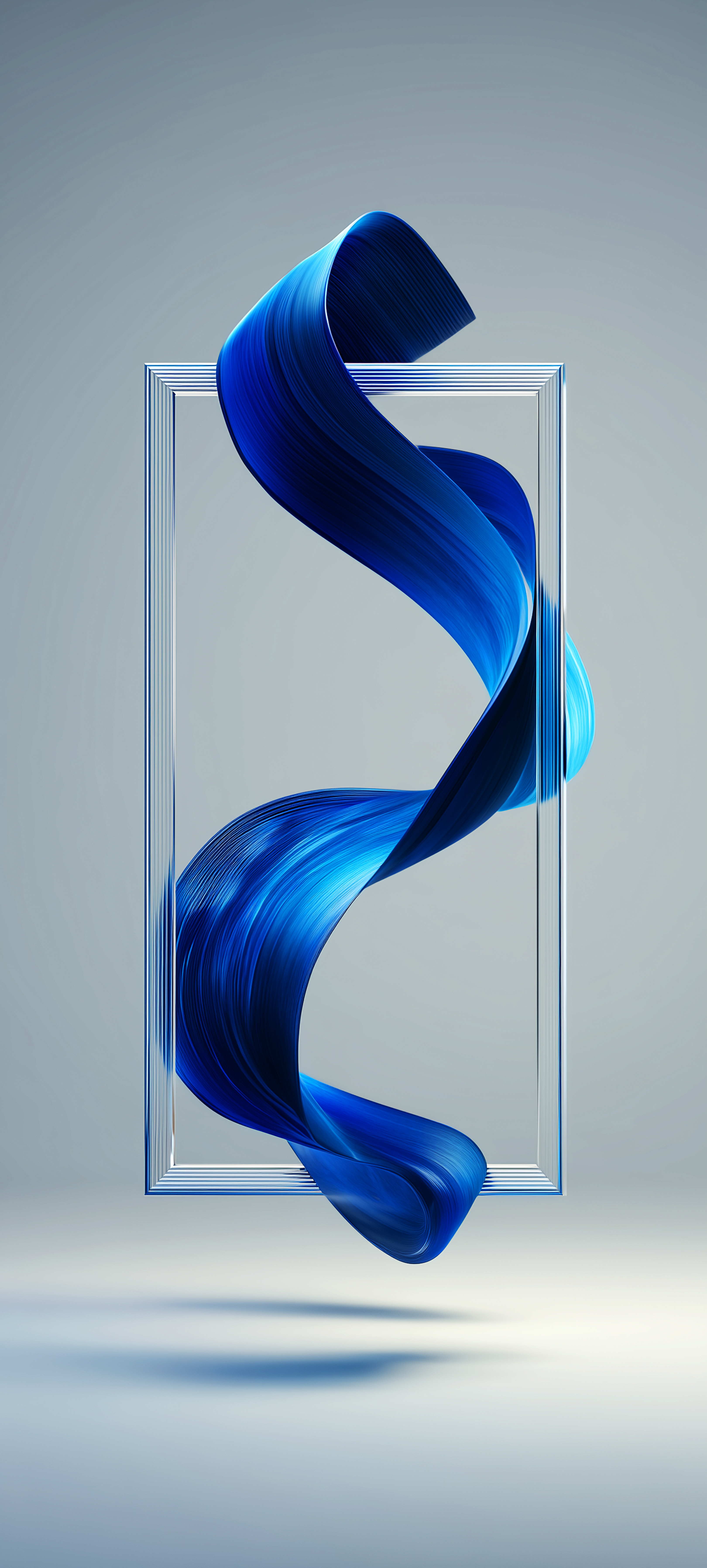 Abstract Blue Ribbon Frame - abstract wallpaper for StockWalls