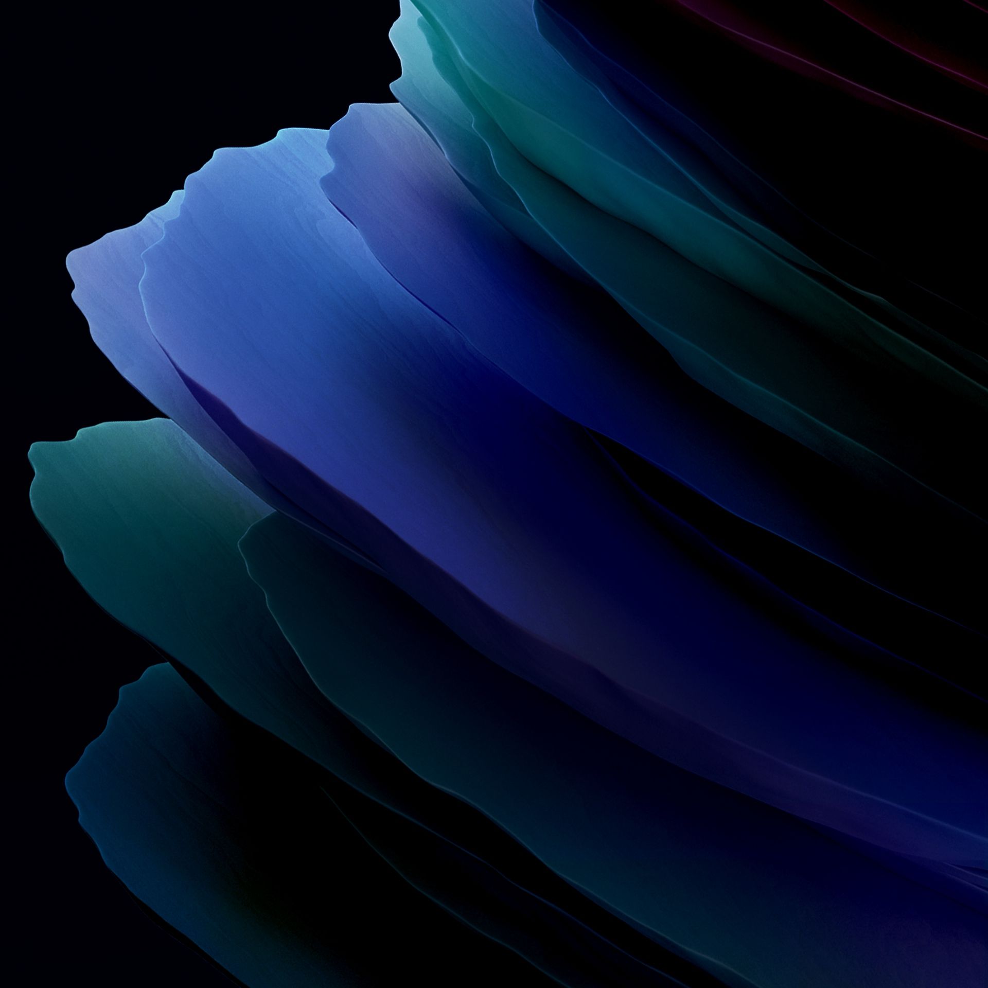 Abstract Blue Teal Flow - samsung wallpaper for StockWalls