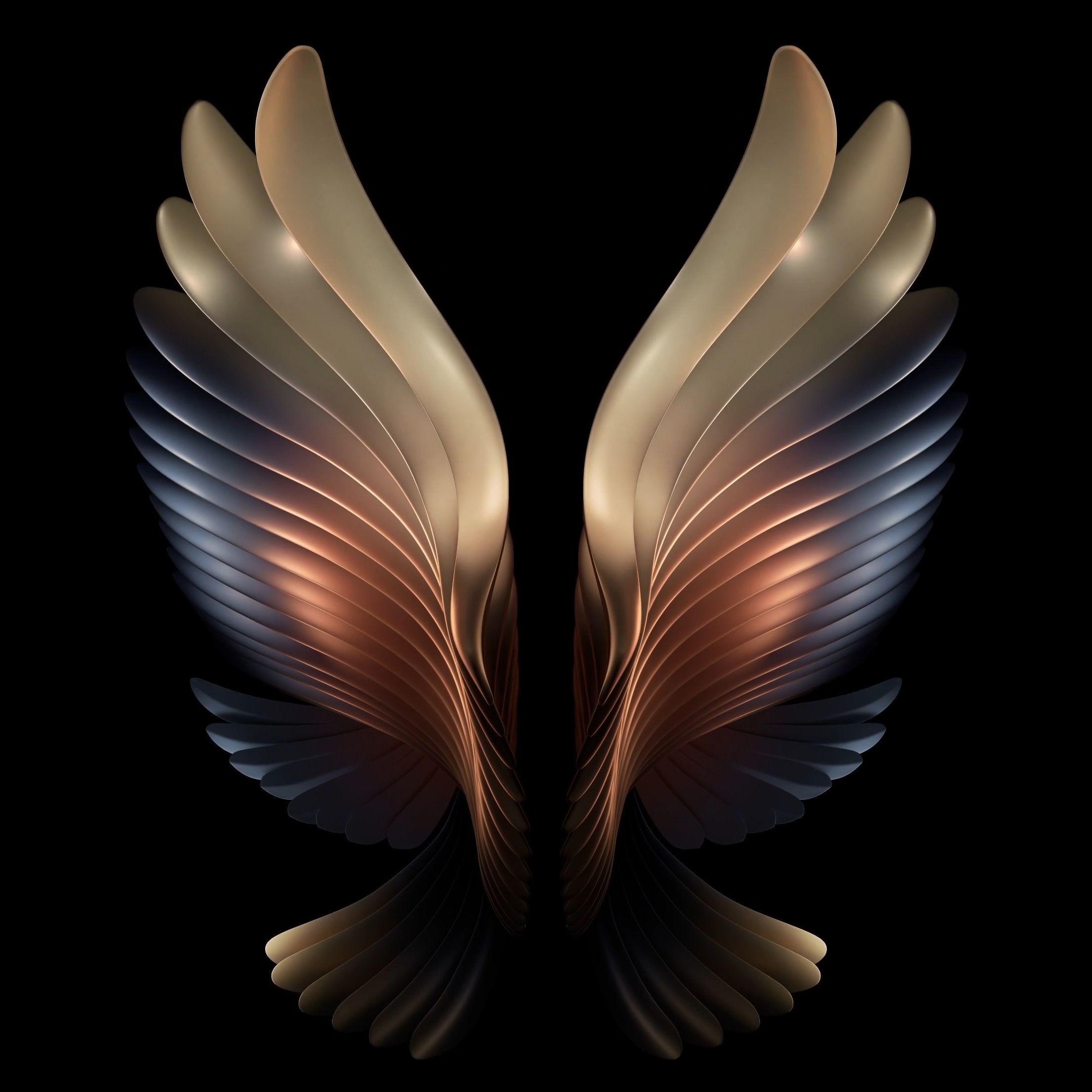 Abstract Golden Wings - samsung wallpaper for StockWalls
