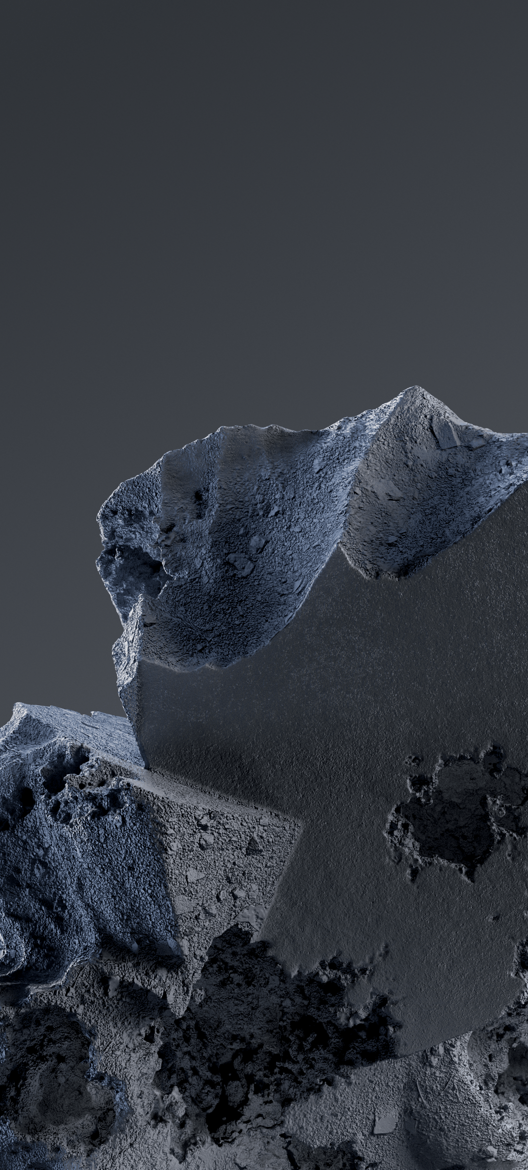 Abstract Metallic Rockscape - nothing wallpaper for StockWalls