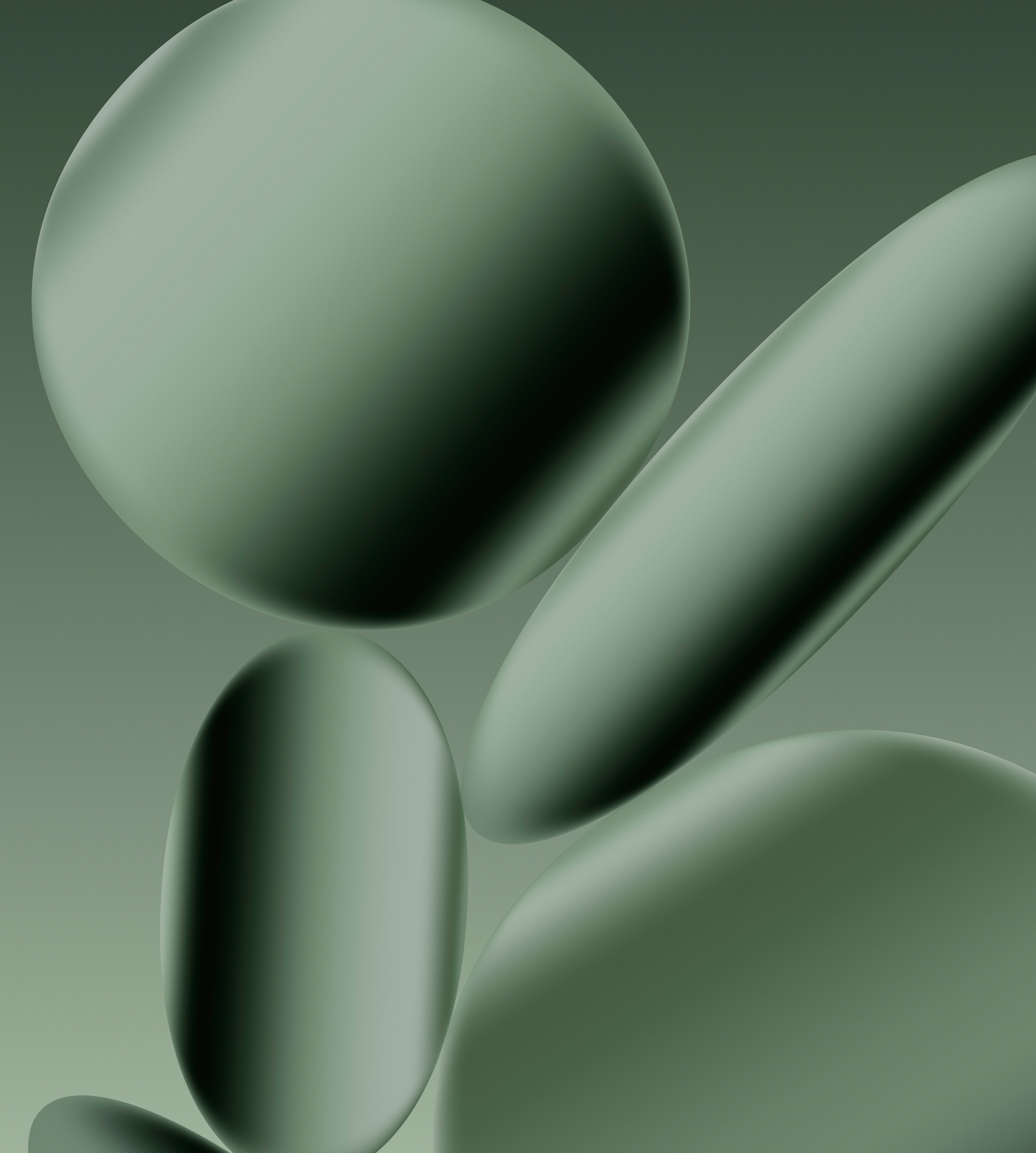 Abstract Olive Green Orbs - google pixel wallpaper for StockWalls
