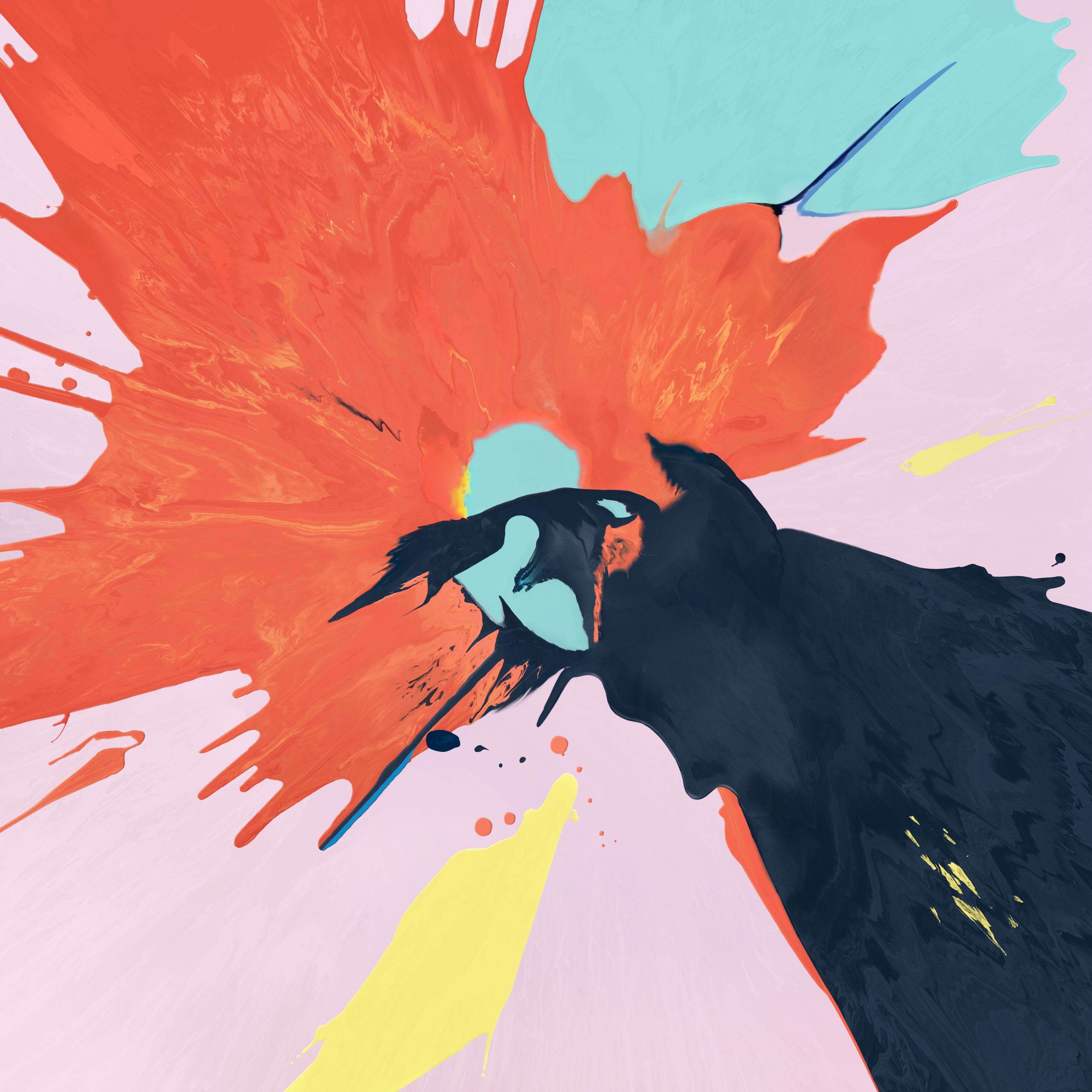 Abstract Paint Collision - apple wallpaper for StockWalls