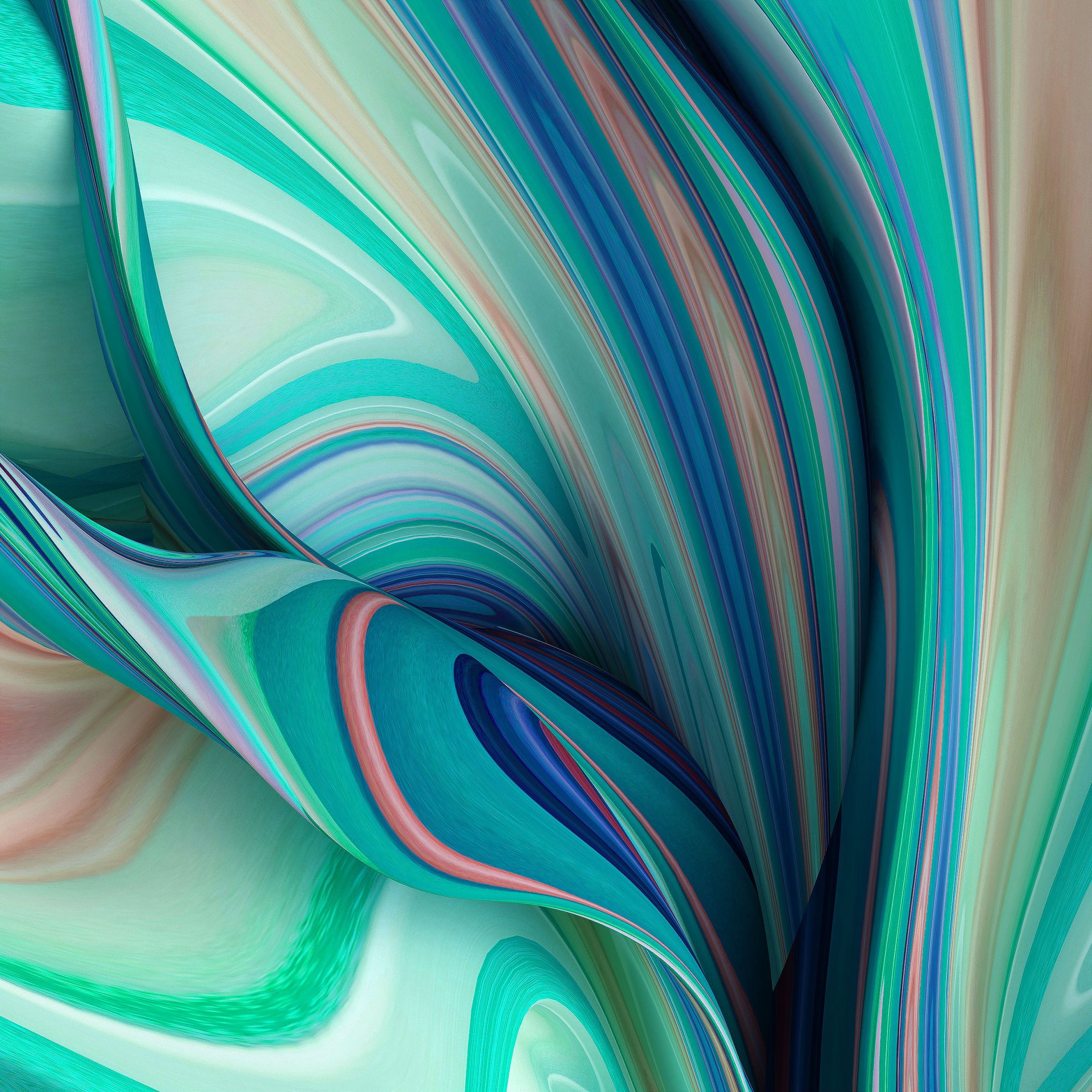Abstract Teal Swirls - asus wallpaper for StockWalls