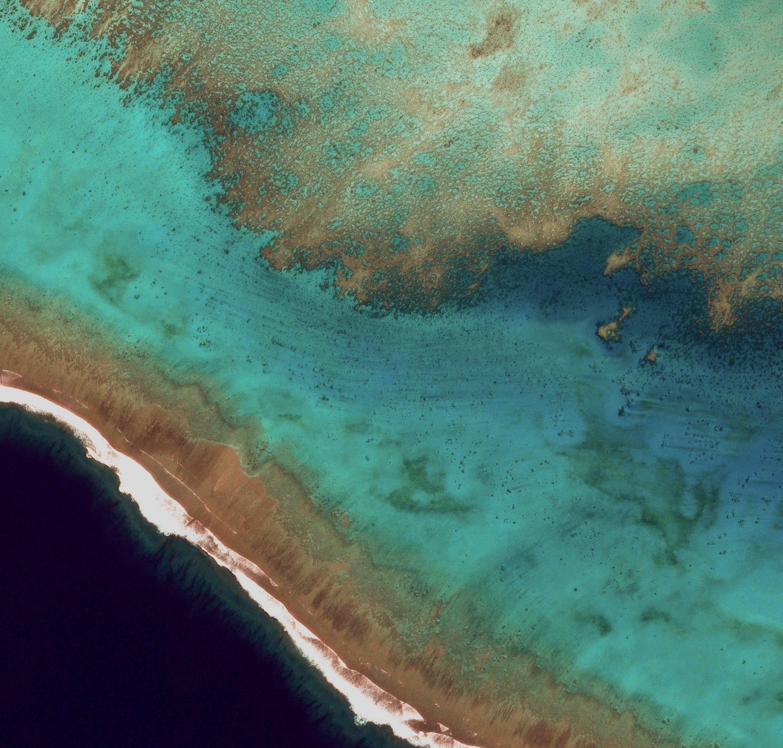 Aerial Coral Reef - android os wallpaper for StockWalls