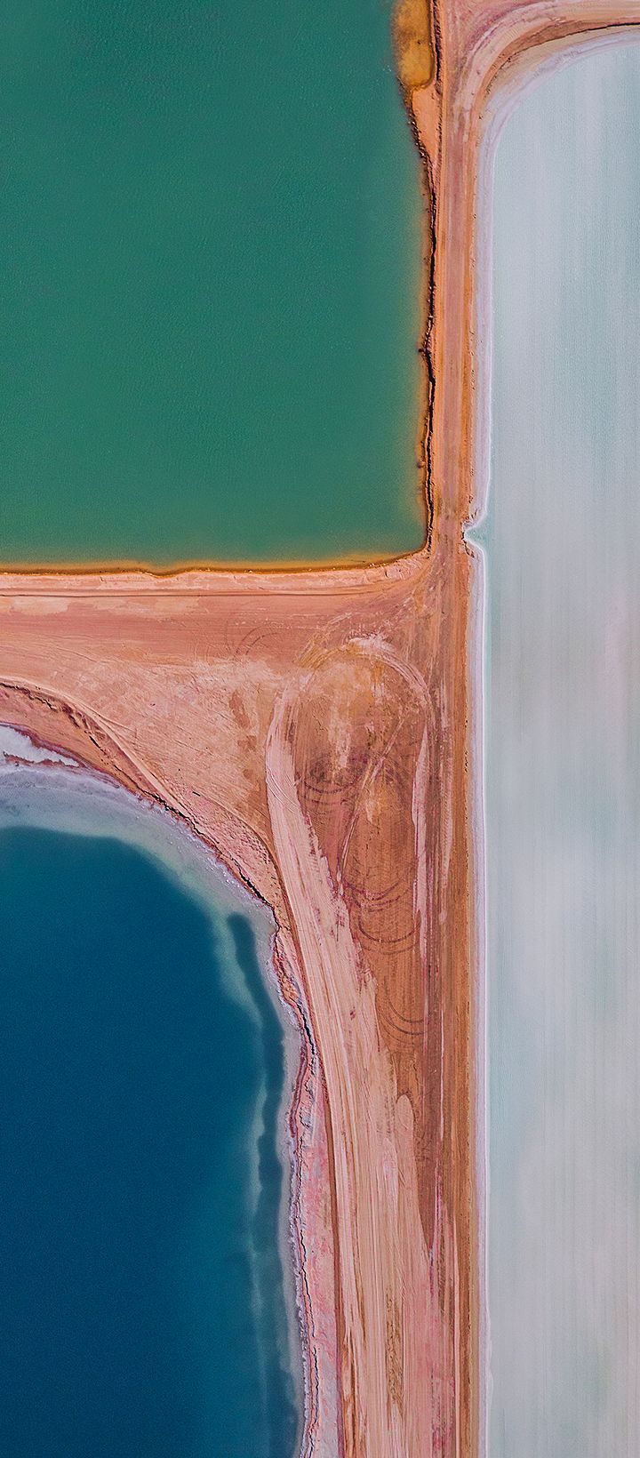 Aerial Salt Lake Patterns - xiaomi wallpaper for StockWalls
