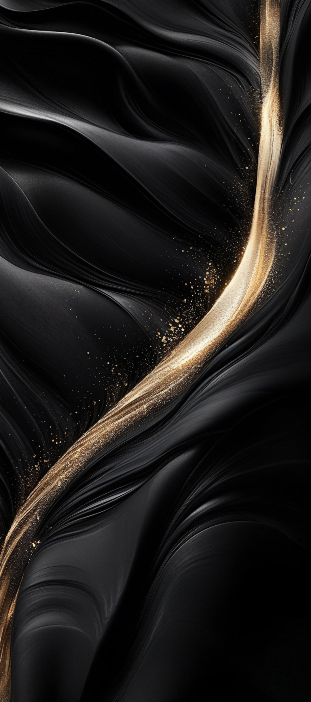 Black Gold Abstract Flow - tecno wallpaper for StockWalls